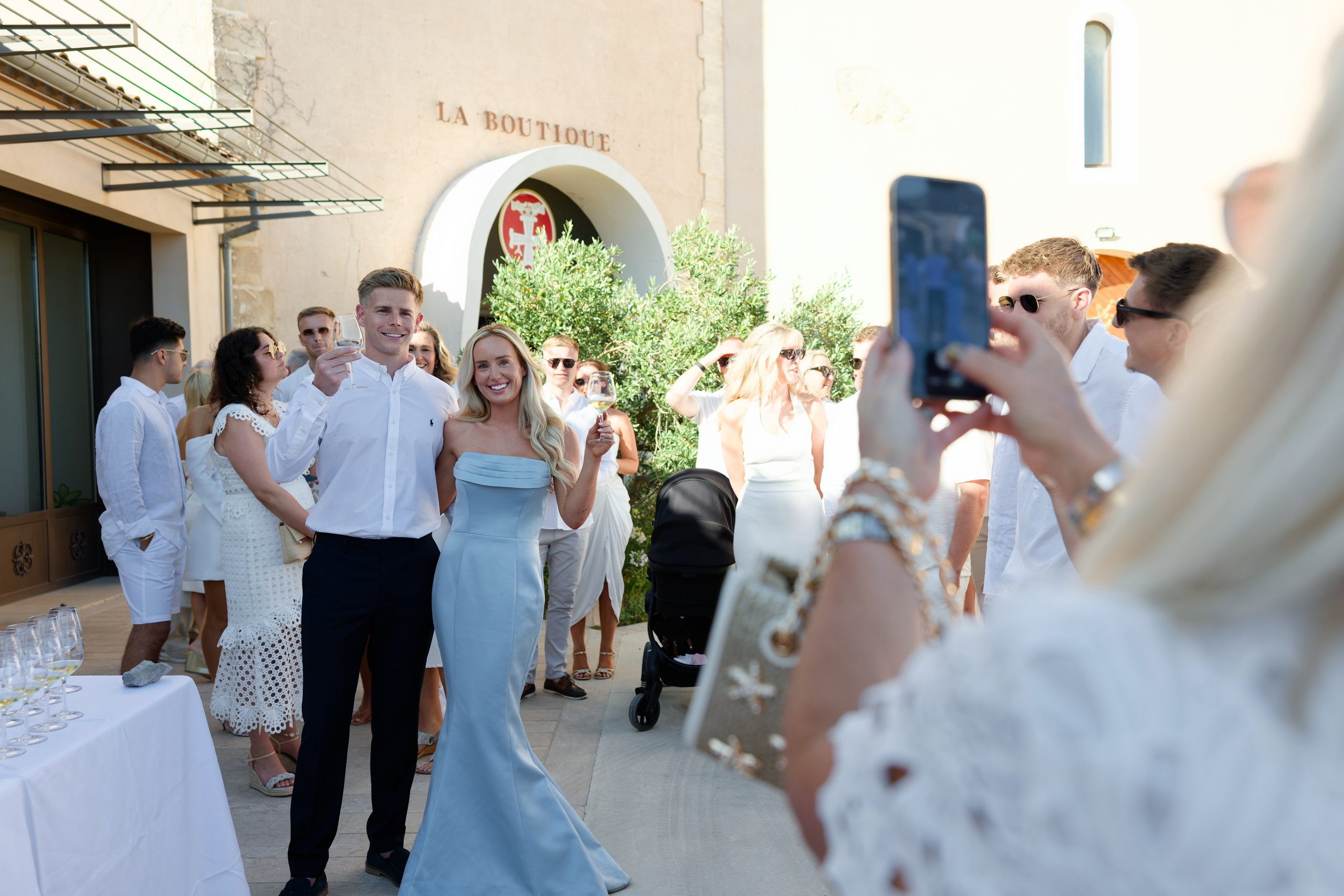Welcome dinner at Château l’Hospitalet. Destination Wedding Photographer — Nikita Burtsev