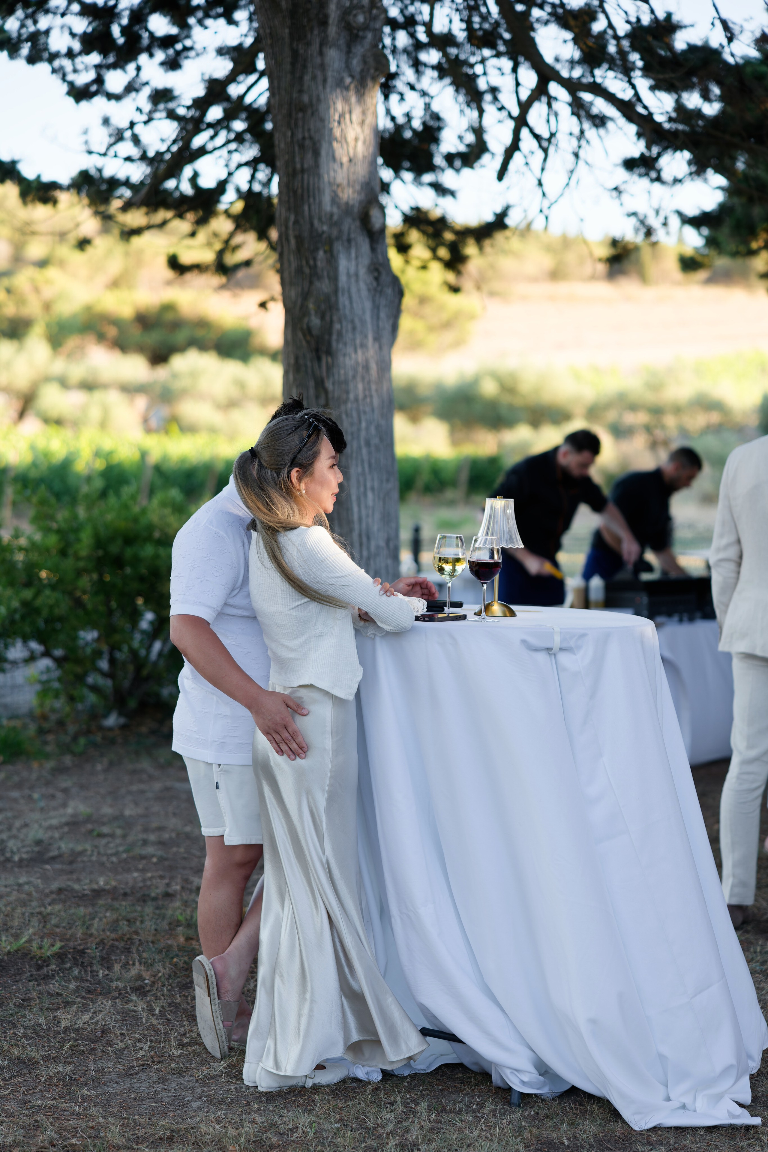 Welcome dinner at Château l’Hospitalet. Destination Wedding Photographer — Nikita Burtsev