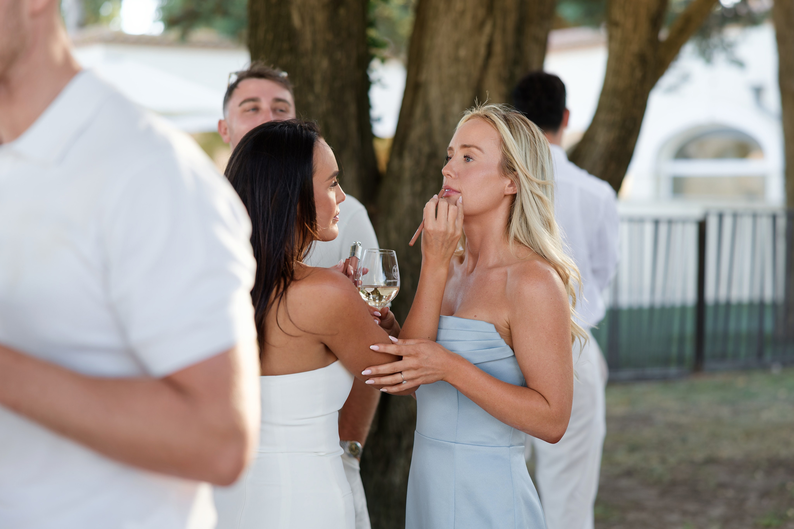 Welcome dinner at Château l’Hospitalet. Destination Wedding Photographer — Nikita Burtsev