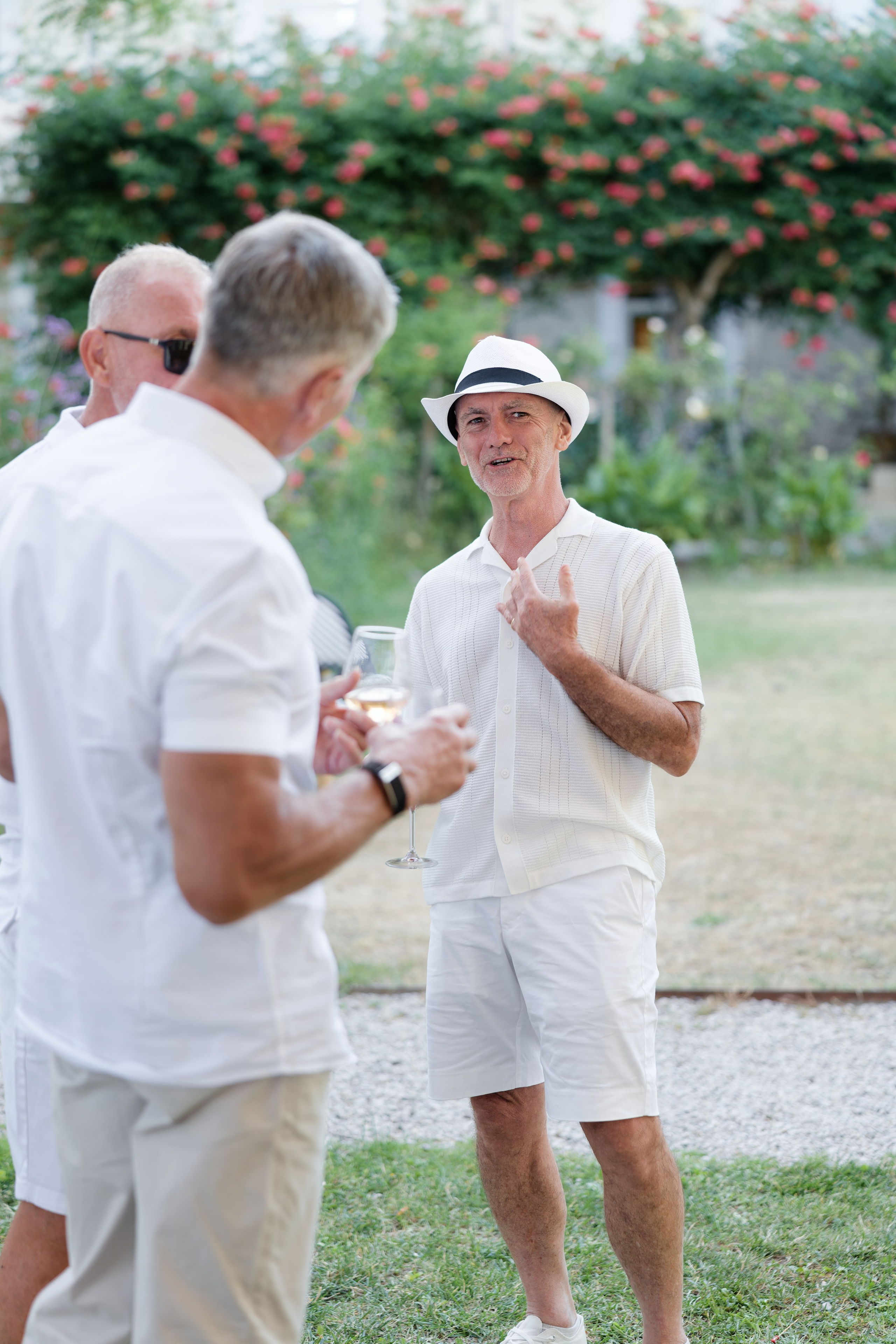 Welcome dinner at Château l’Hospitalet. Destination Wedding Photographer — Nikita Burtsev