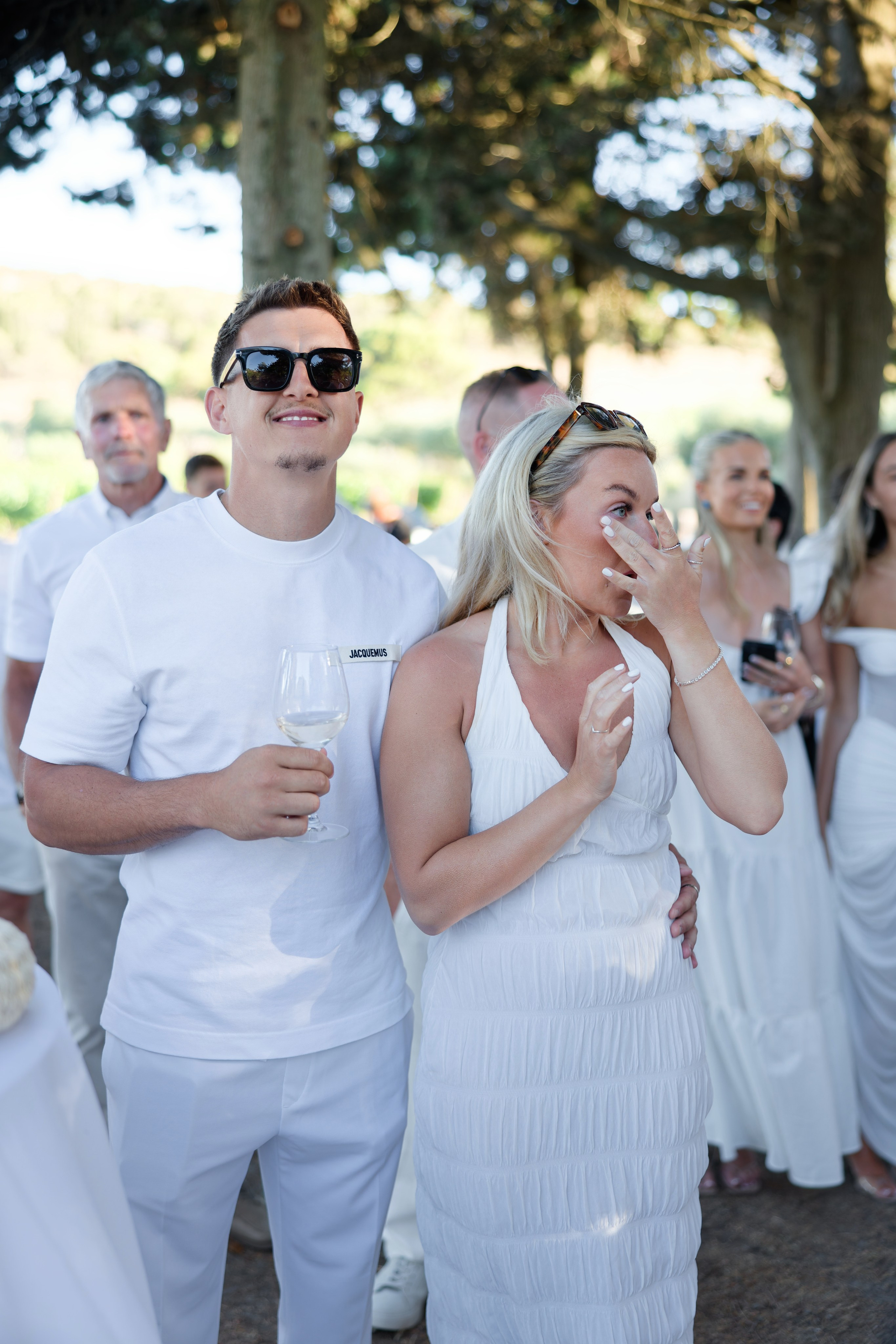 Welcome dinner at Château l’Hospitalet. Destination Wedding Photographer — Nikita Burtsev