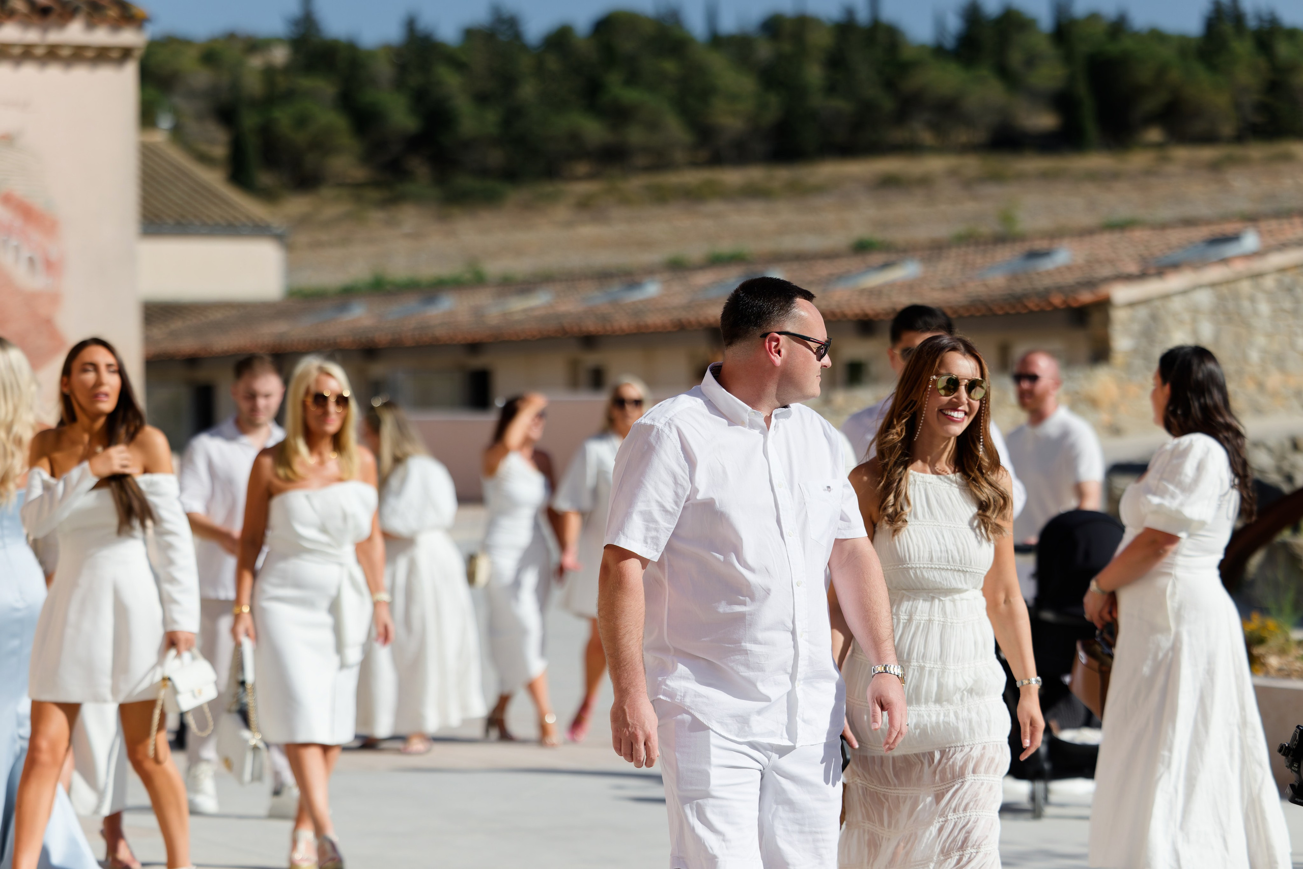 Welcome dinner at Château l’Hospitalet. Destination Wedding Photographer — Nikita Burtsev