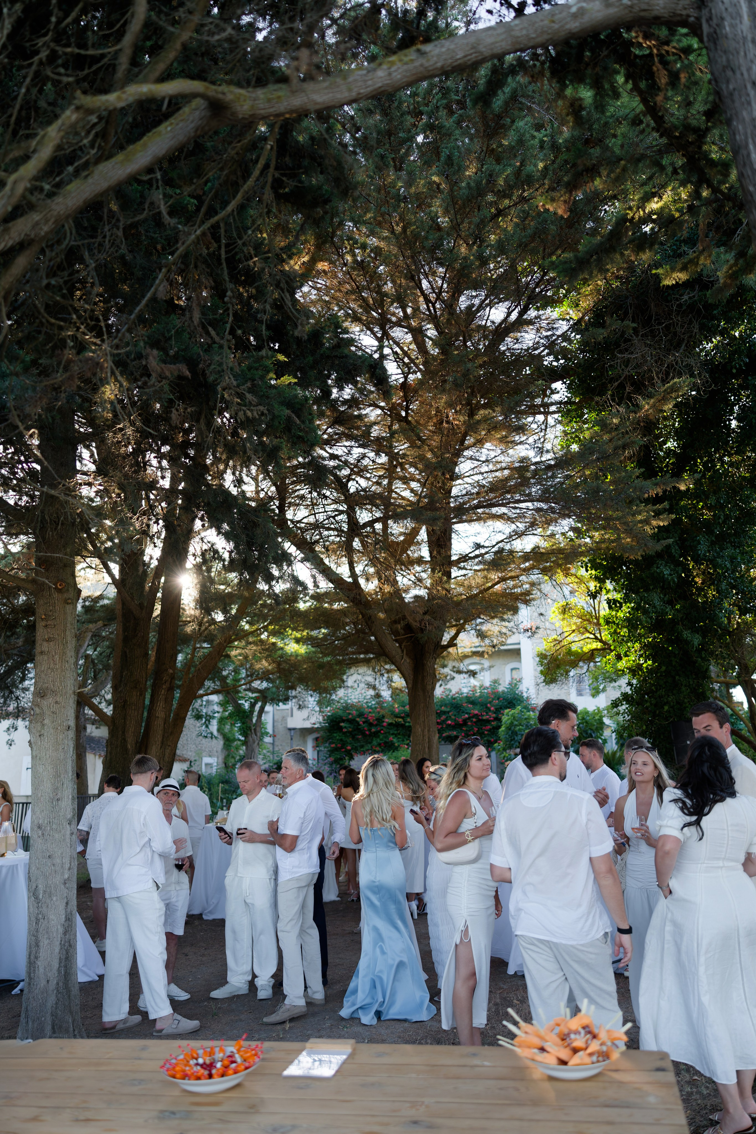 Welcome dinner at Château l’Hospitalet. Destination Wedding Photographer — Nikita Burtsev