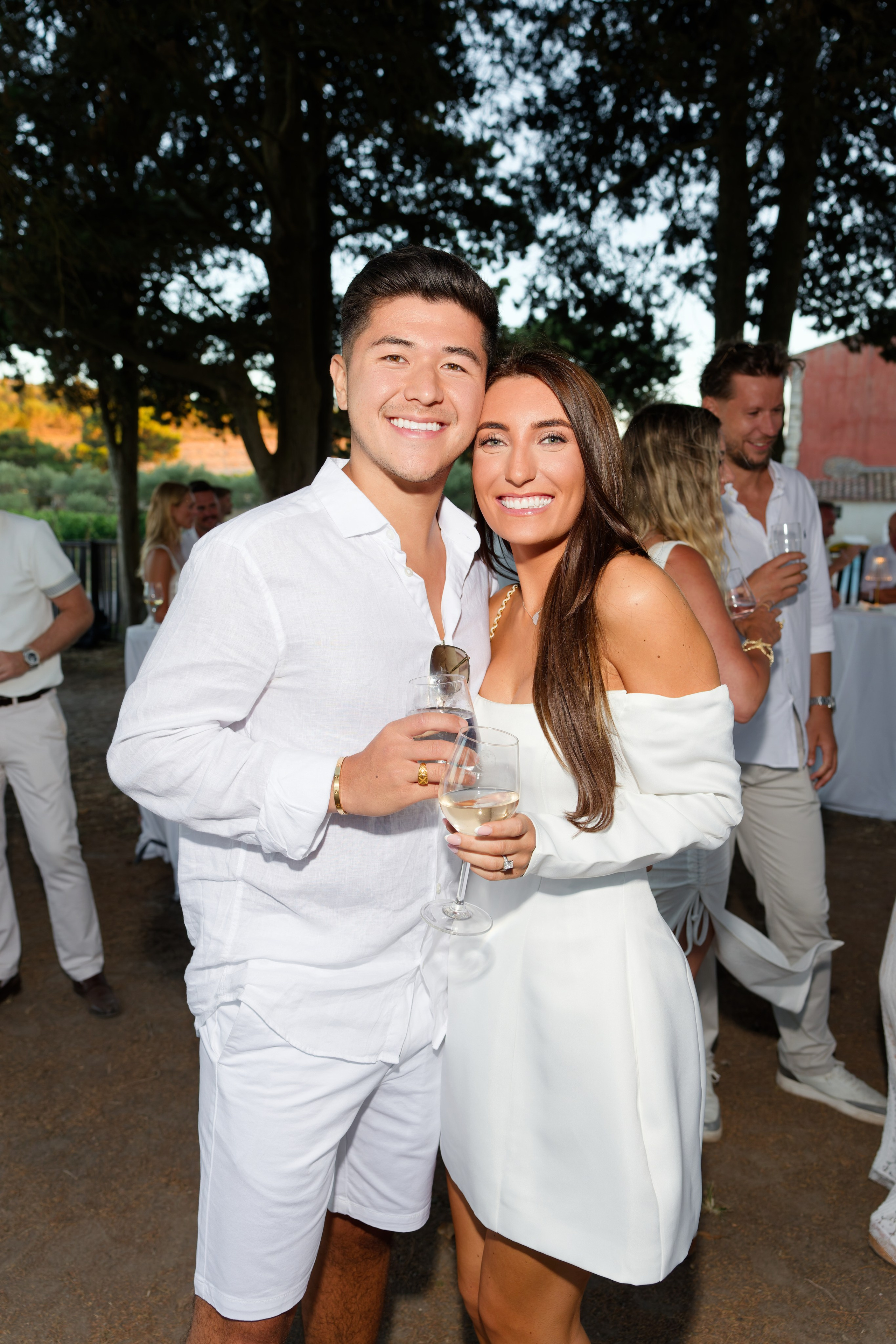Welcome dinner at Château l’Hospitalet. Destination Wedding Photographer — Nikita Burtsev