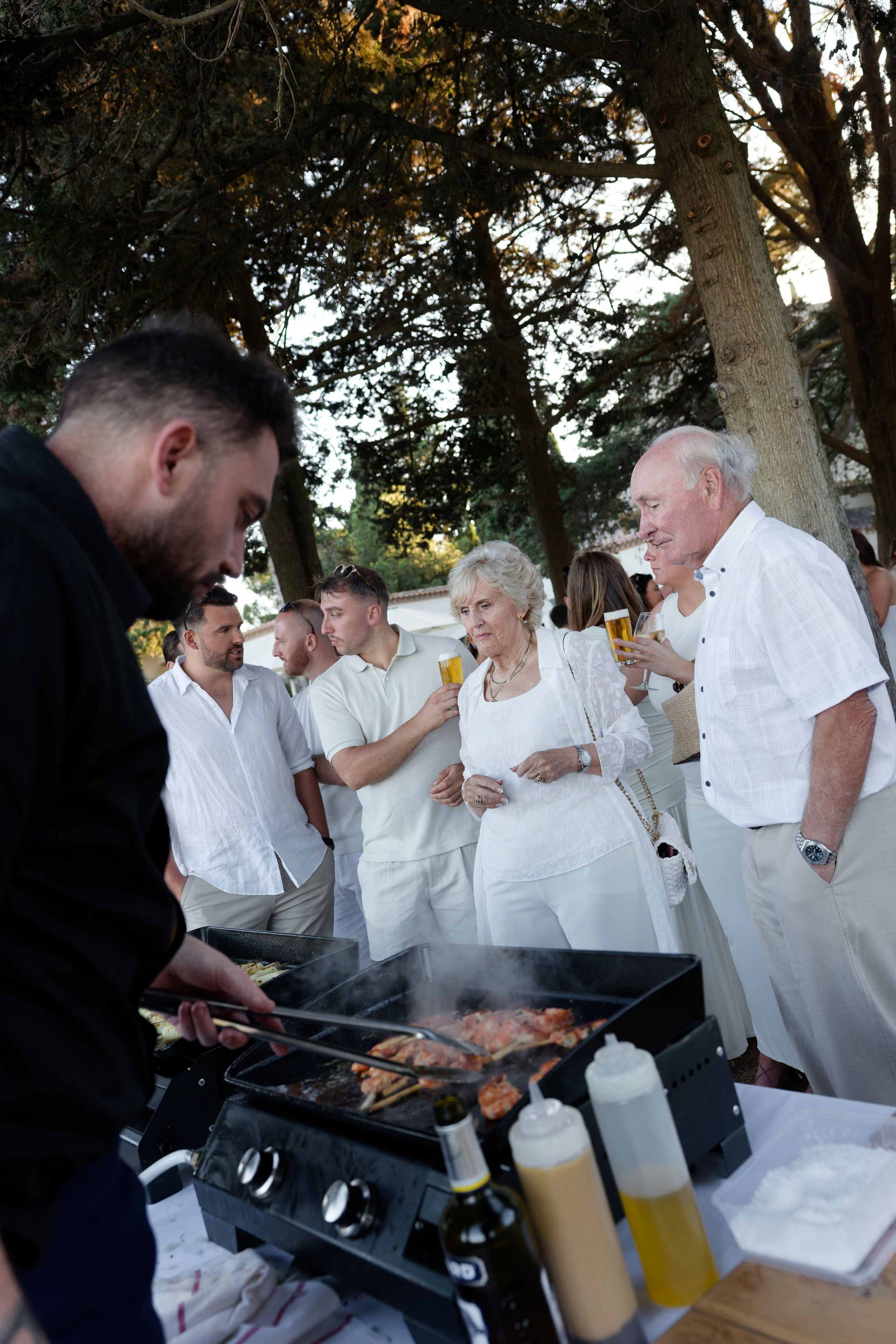 Welcome dinner at Château l’Hospitalet. Destination Wedding Photographer — Nikita Burtsev