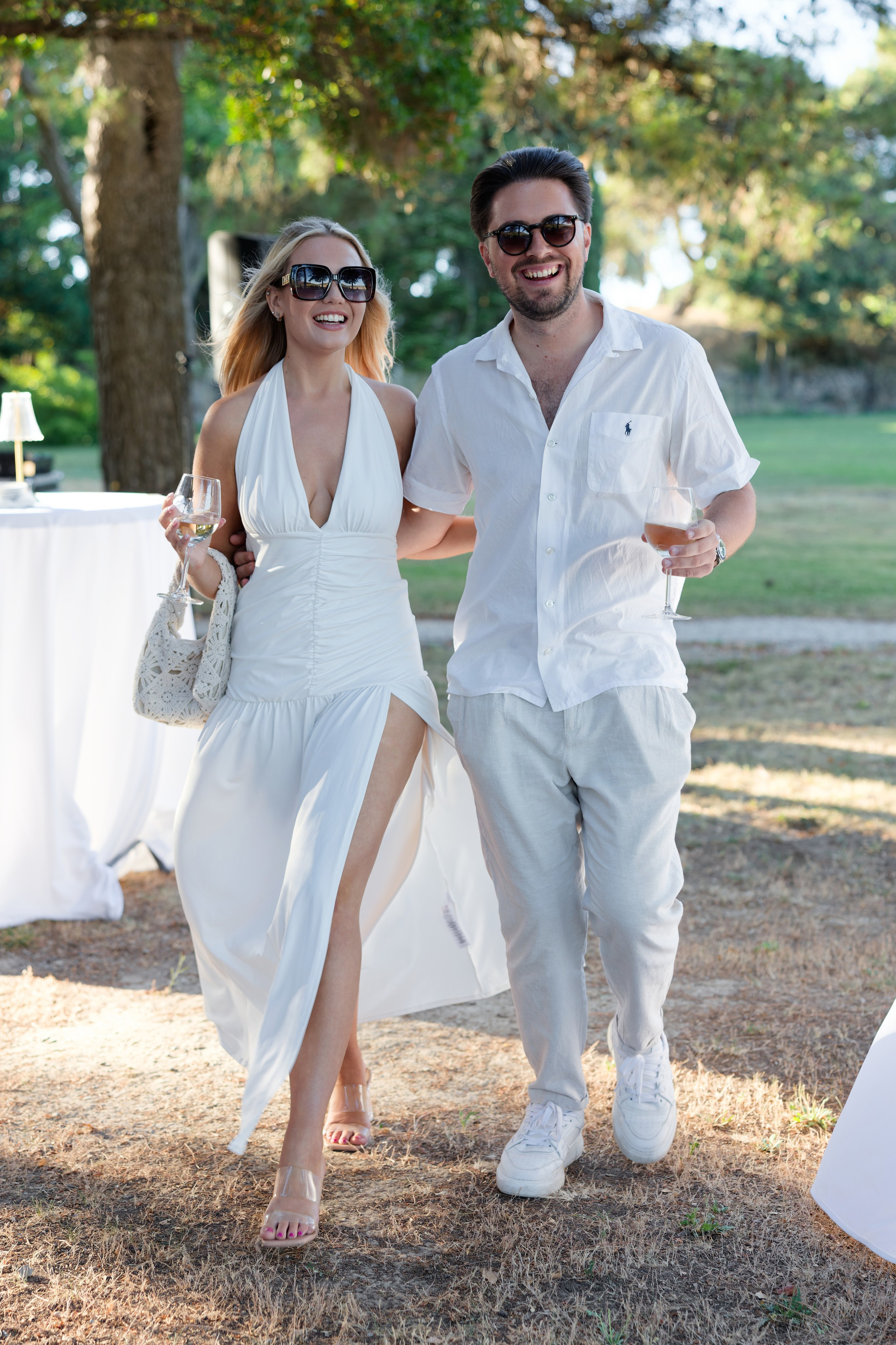 Welcome dinner at Château l’Hospitalet. Destination Wedding Photographer — Nikita Burtsev