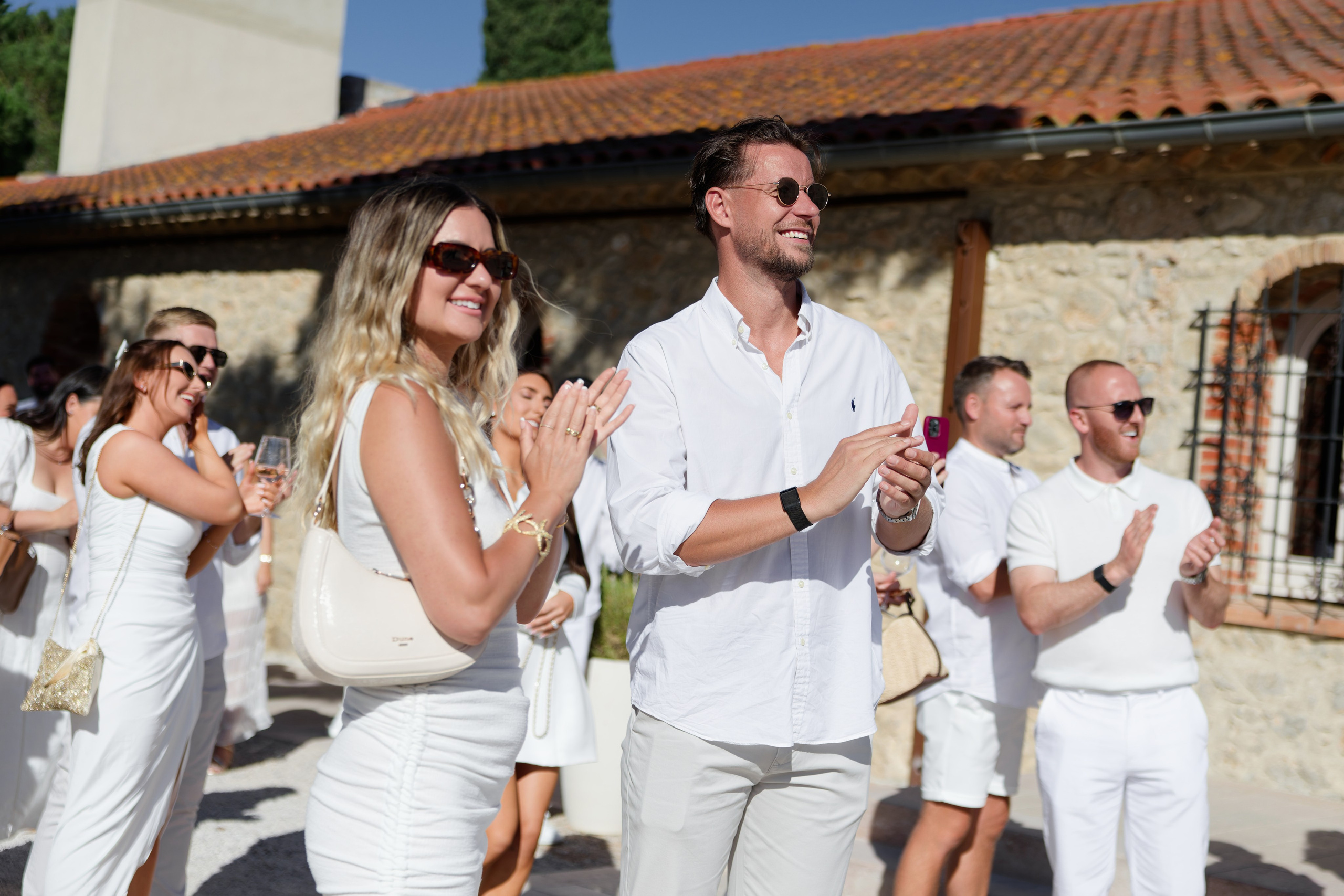Welcome dinner at Château l’Hospitalet. Destination Wedding Photographer — Nikita Burtsev