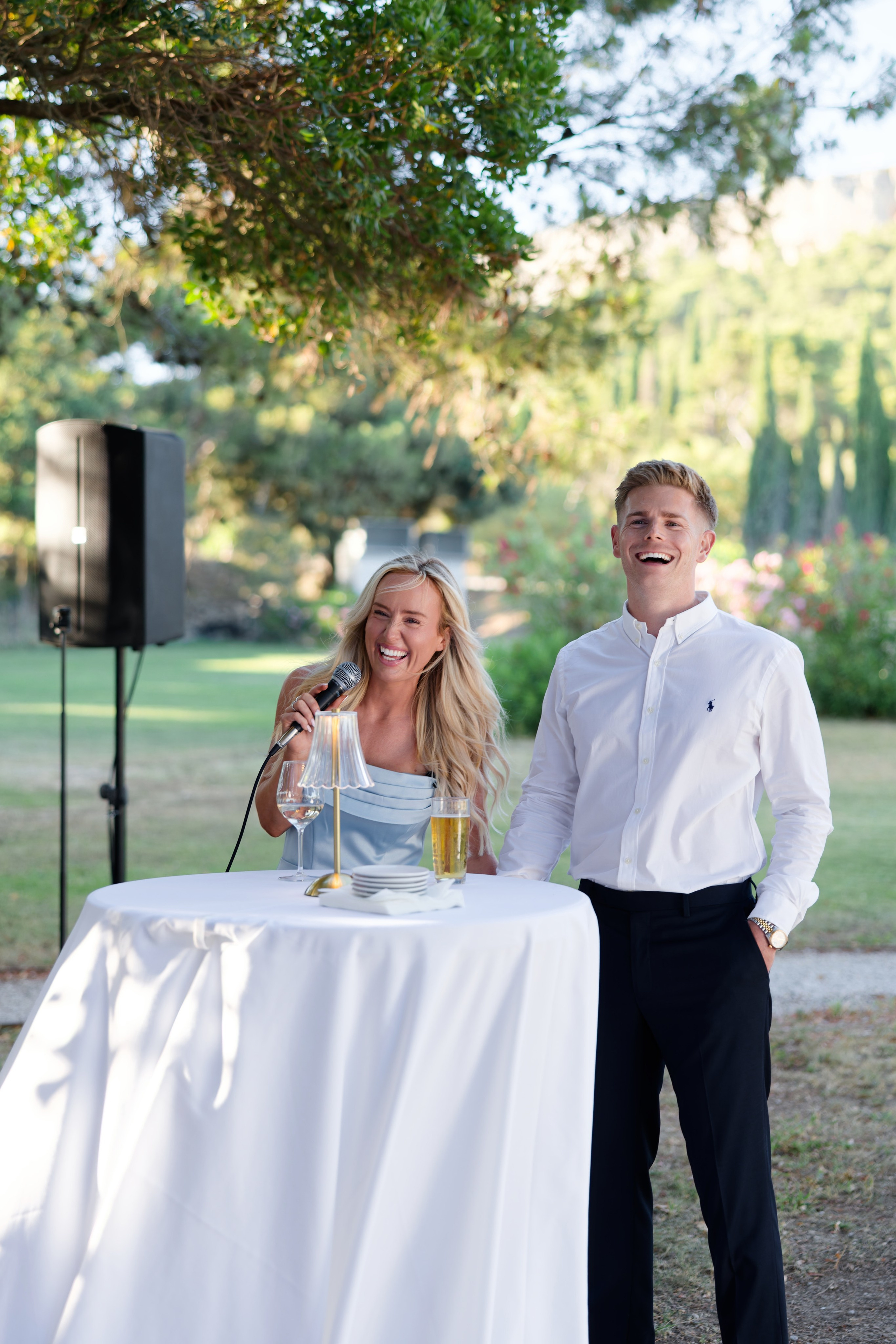 Welcome dinner at Château l’Hospitalet. Destination Wedding Photographer — Nikita Burtsev