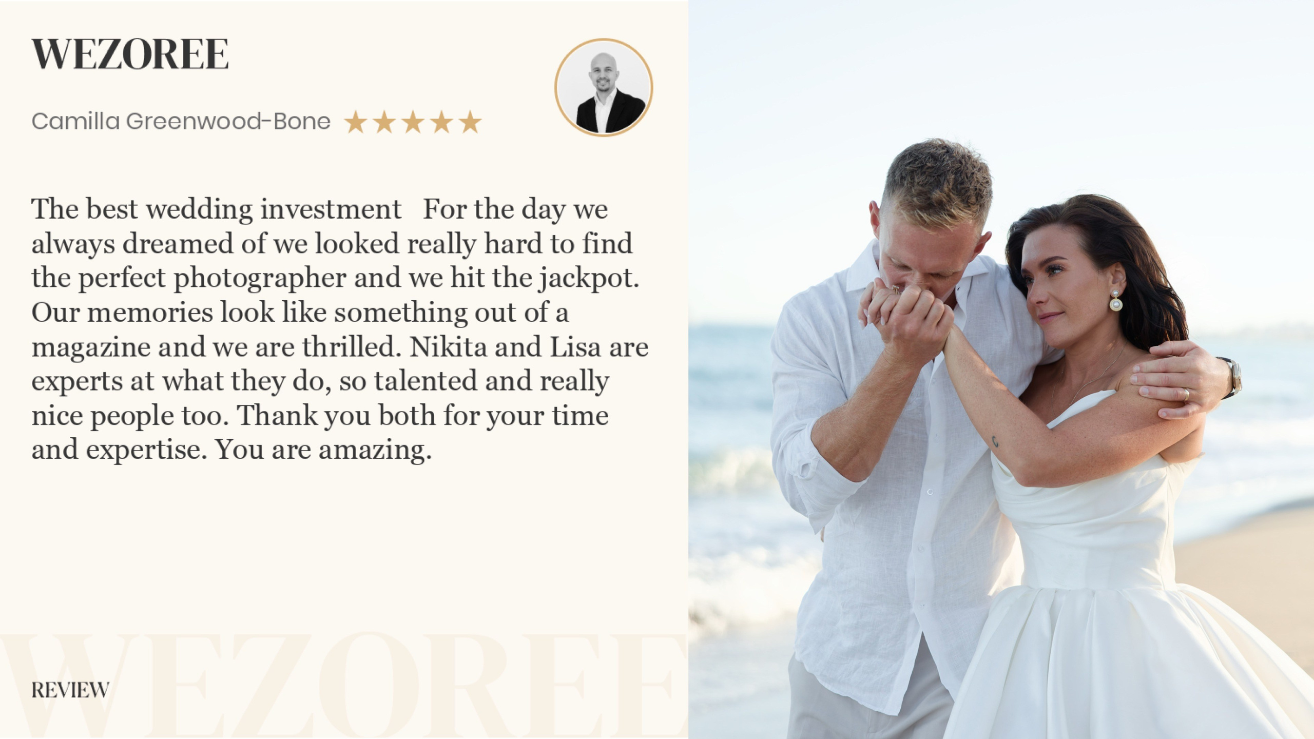 Reviews. Destination Wedding Photographer — Nikita Burtsev