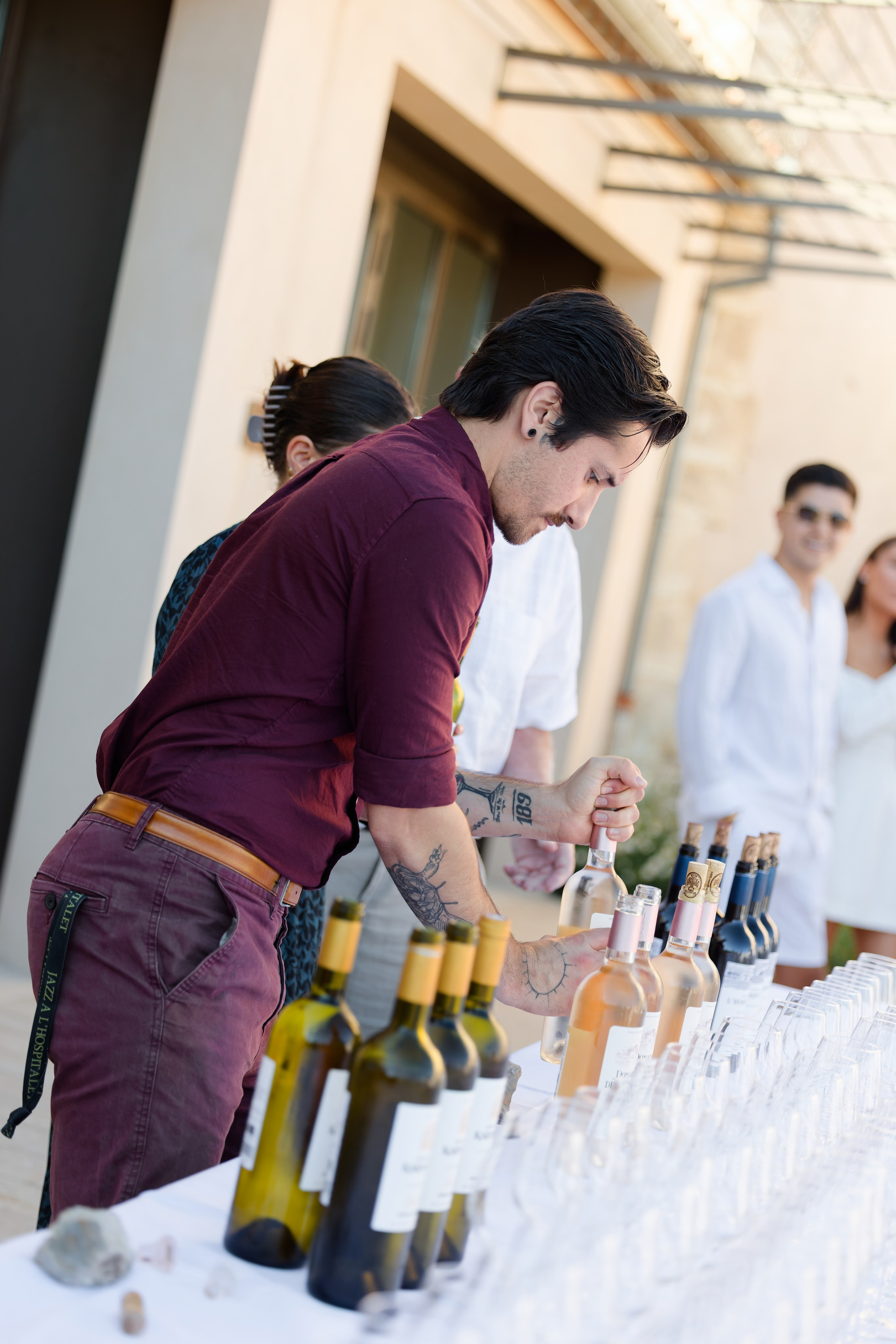 Welcome dinner at Château l’Hospitalet. Destination Wedding Photographer — Nikita Burtsev