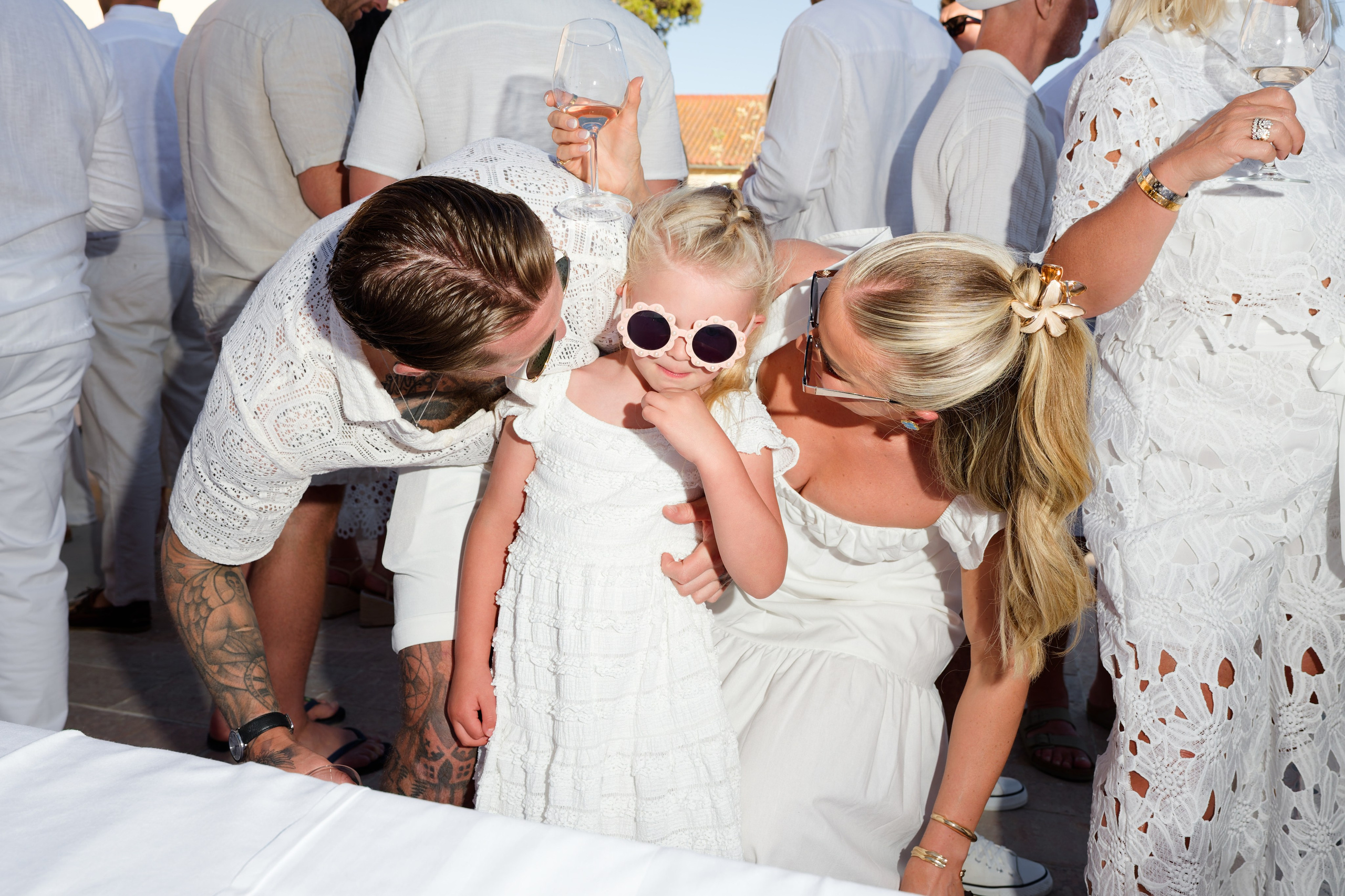 Welcome dinner at Château l’Hospitalet. Destination Wedding Photographer — Nikita Burtsev