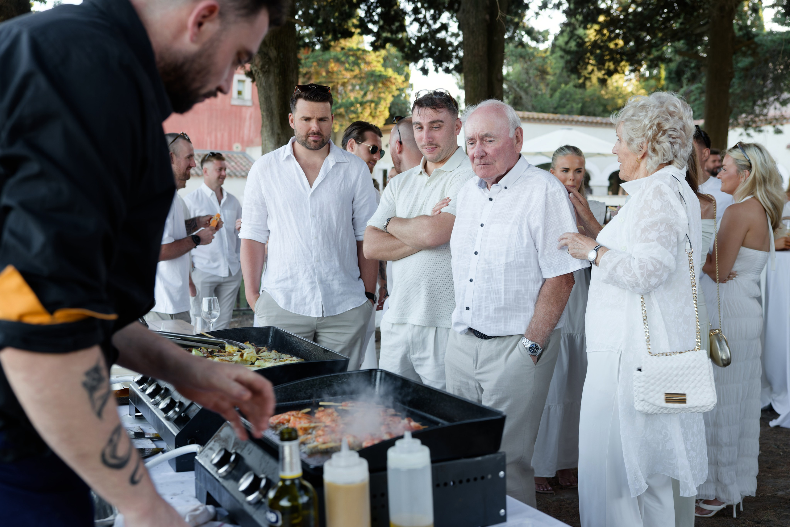 Welcome dinner at Château l’Hospitalet. Destination Wedding Photographer — Nikita Burtsev