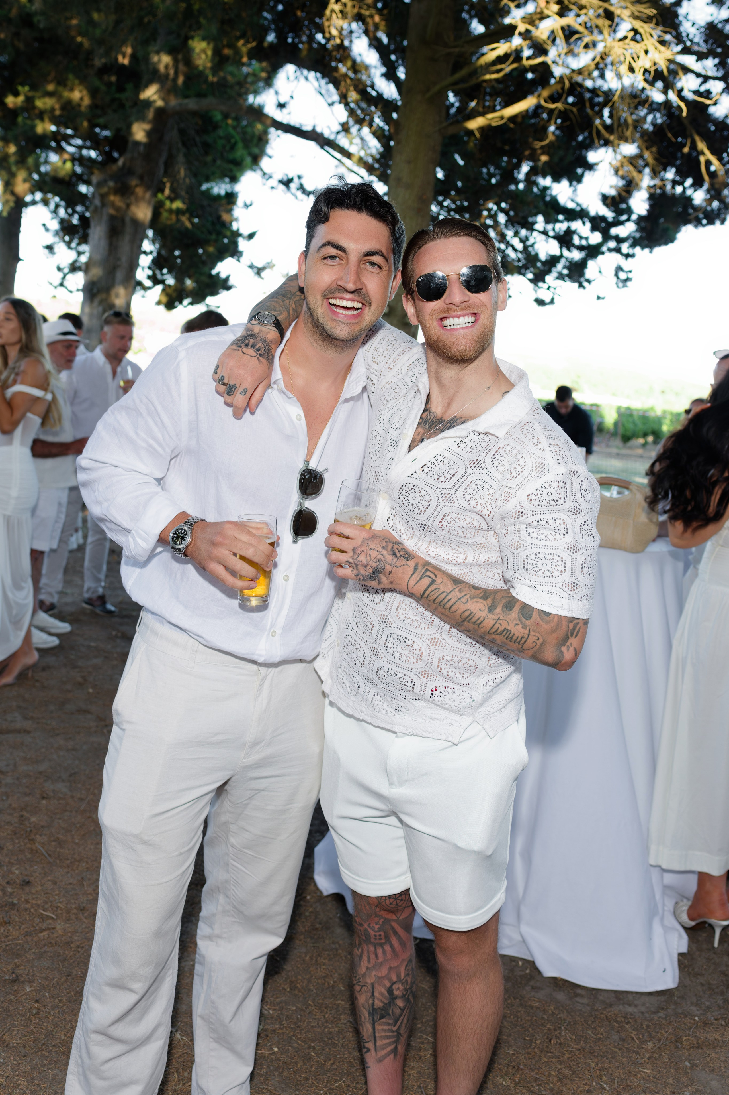 Welcome dinner at Château l’Hospitalet. Destination Wedding Photographer — Nikita Burtsev