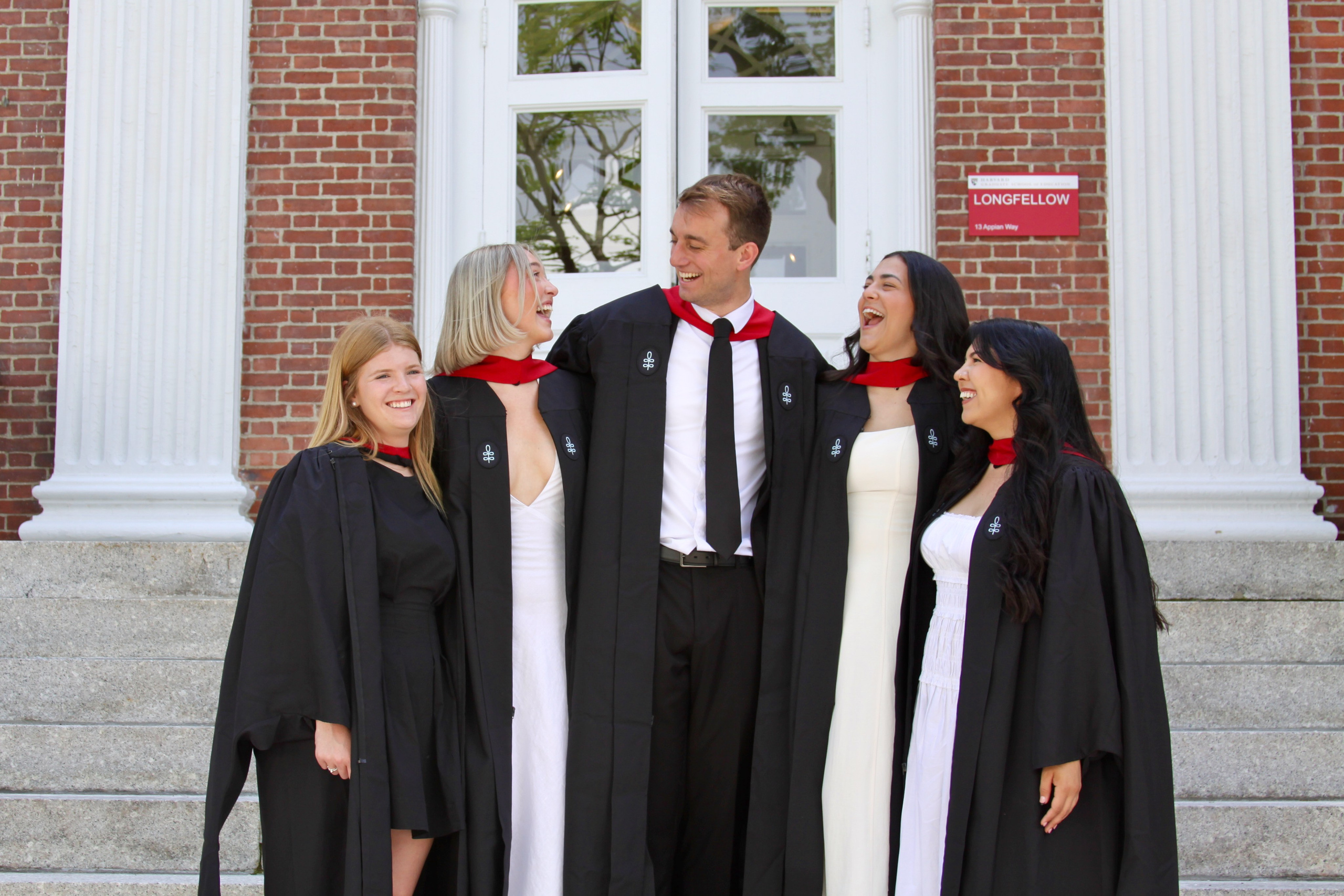 Masters graduation with Talia (group shoot). Kelly Sang, graduation and portrait photographer in Boston