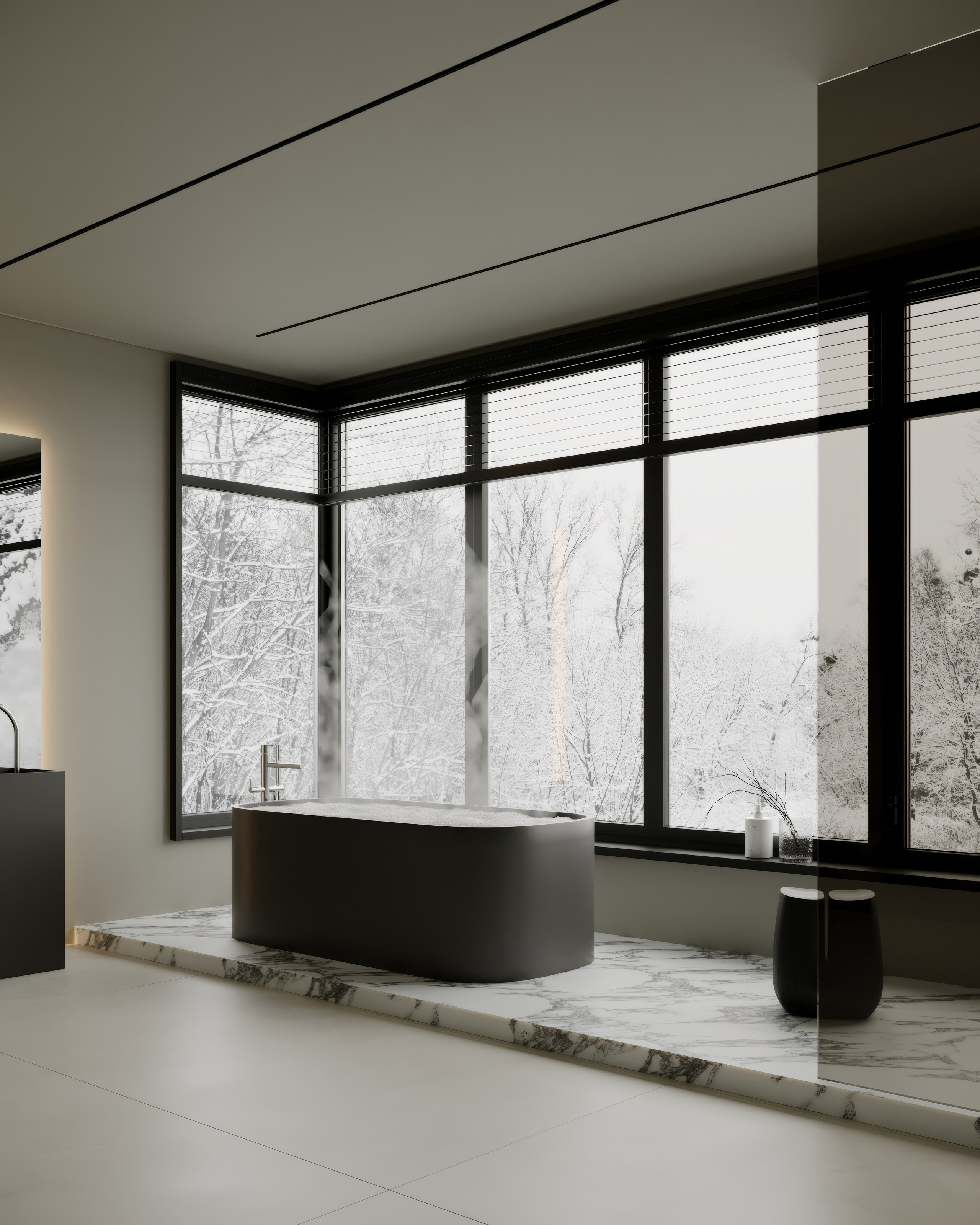 AS [Dark bathroom]. Anastasia Sorochin| 3d Visualization