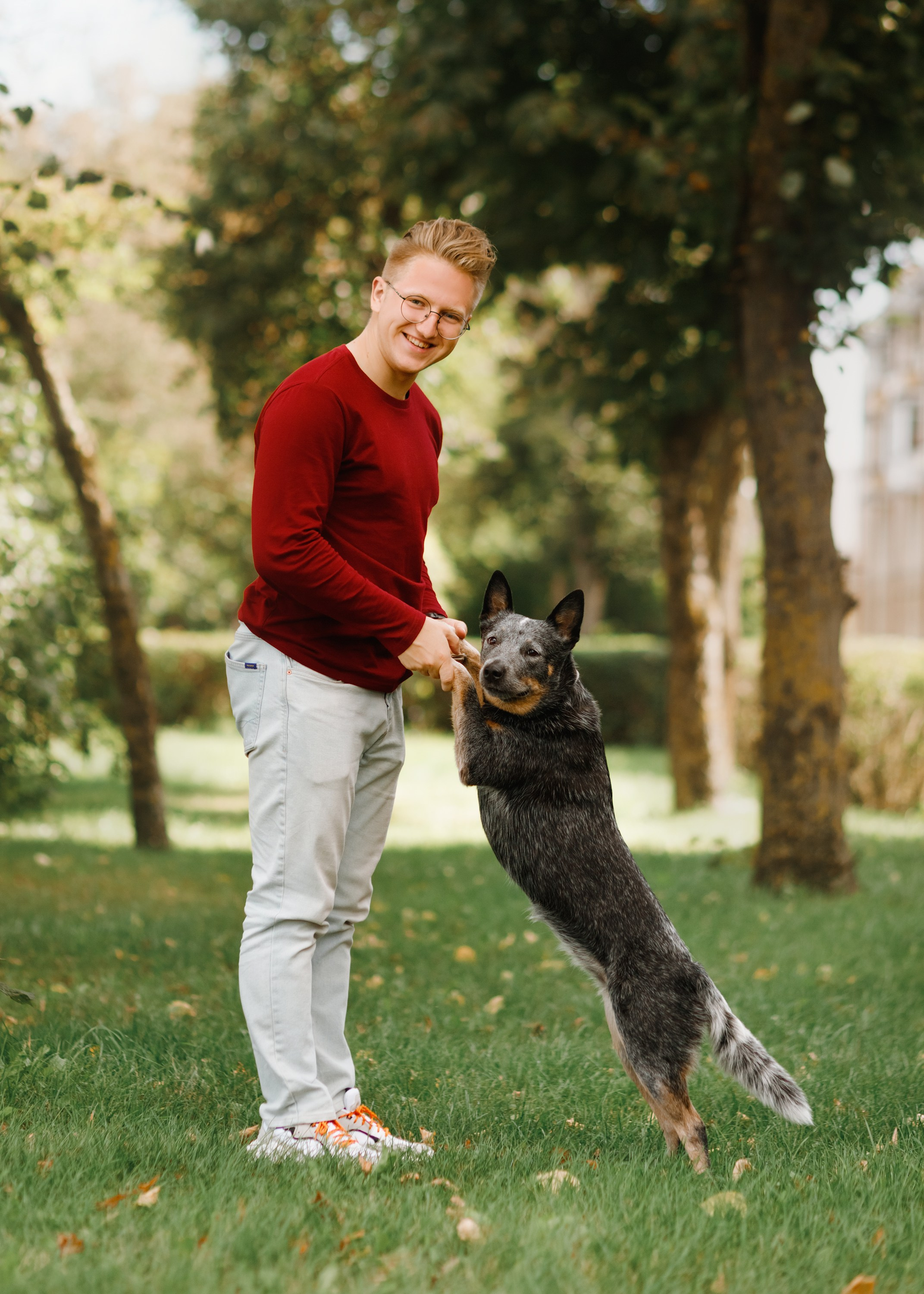 Summer photo day for dog handler. Kaja | fotograf we Wrocławiu | ludzie i psy