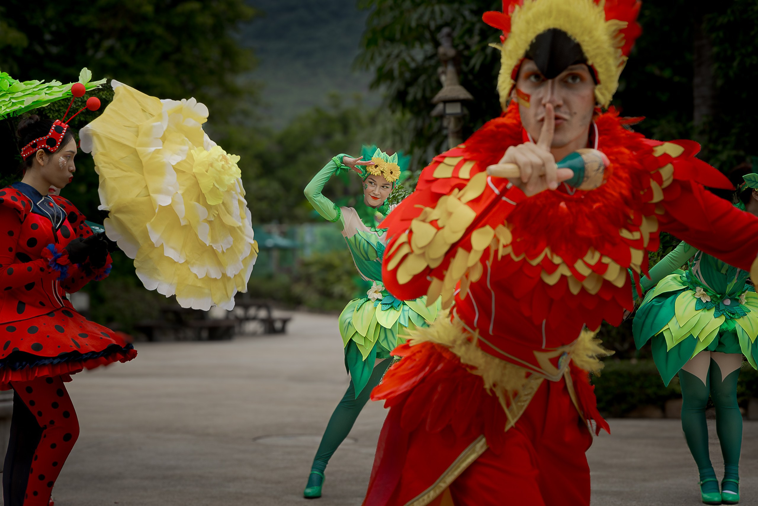 Dance team ocean kingdoom flowers