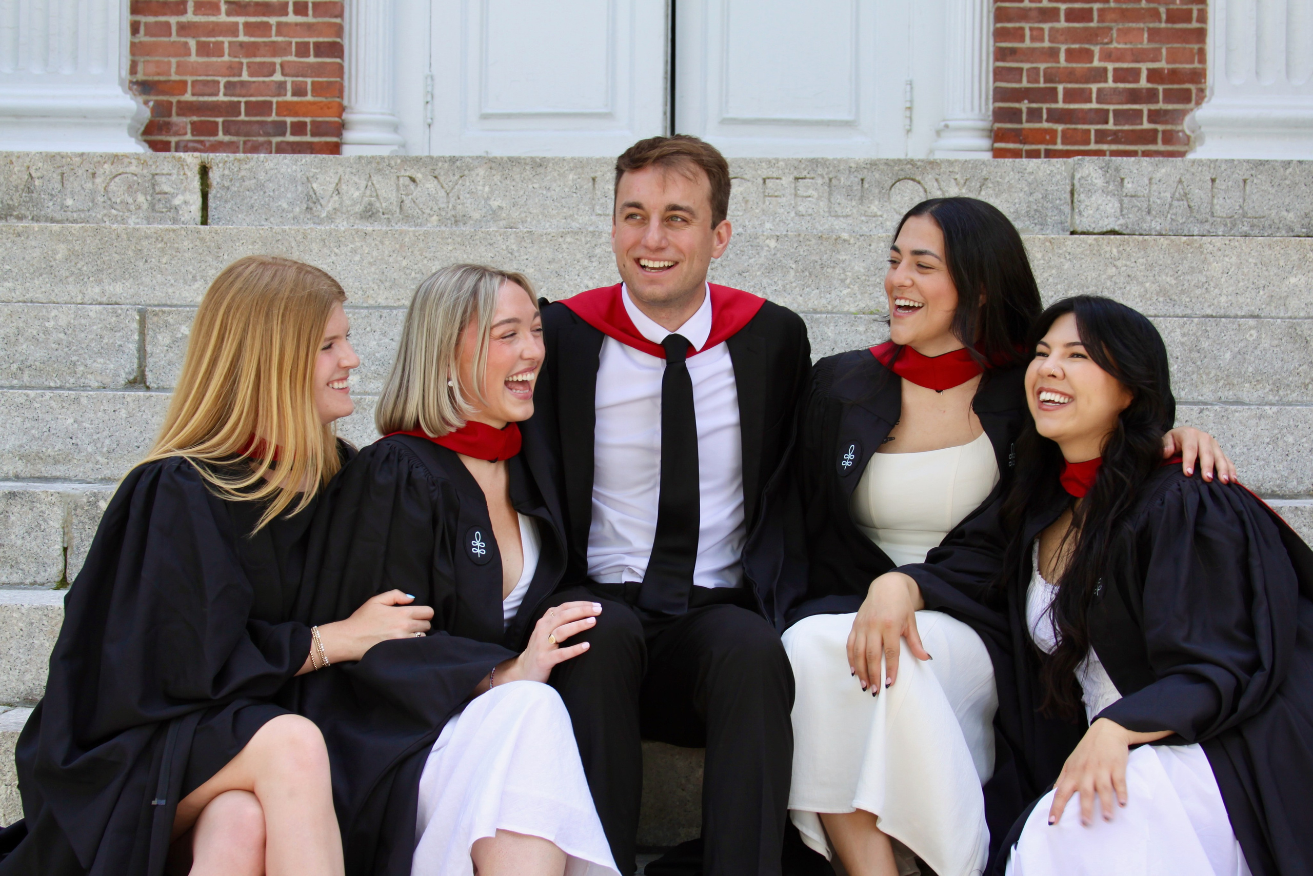 Masters graduation with Talia (group shoot). Kelly Sang, graduation and portrait photographer in Boston