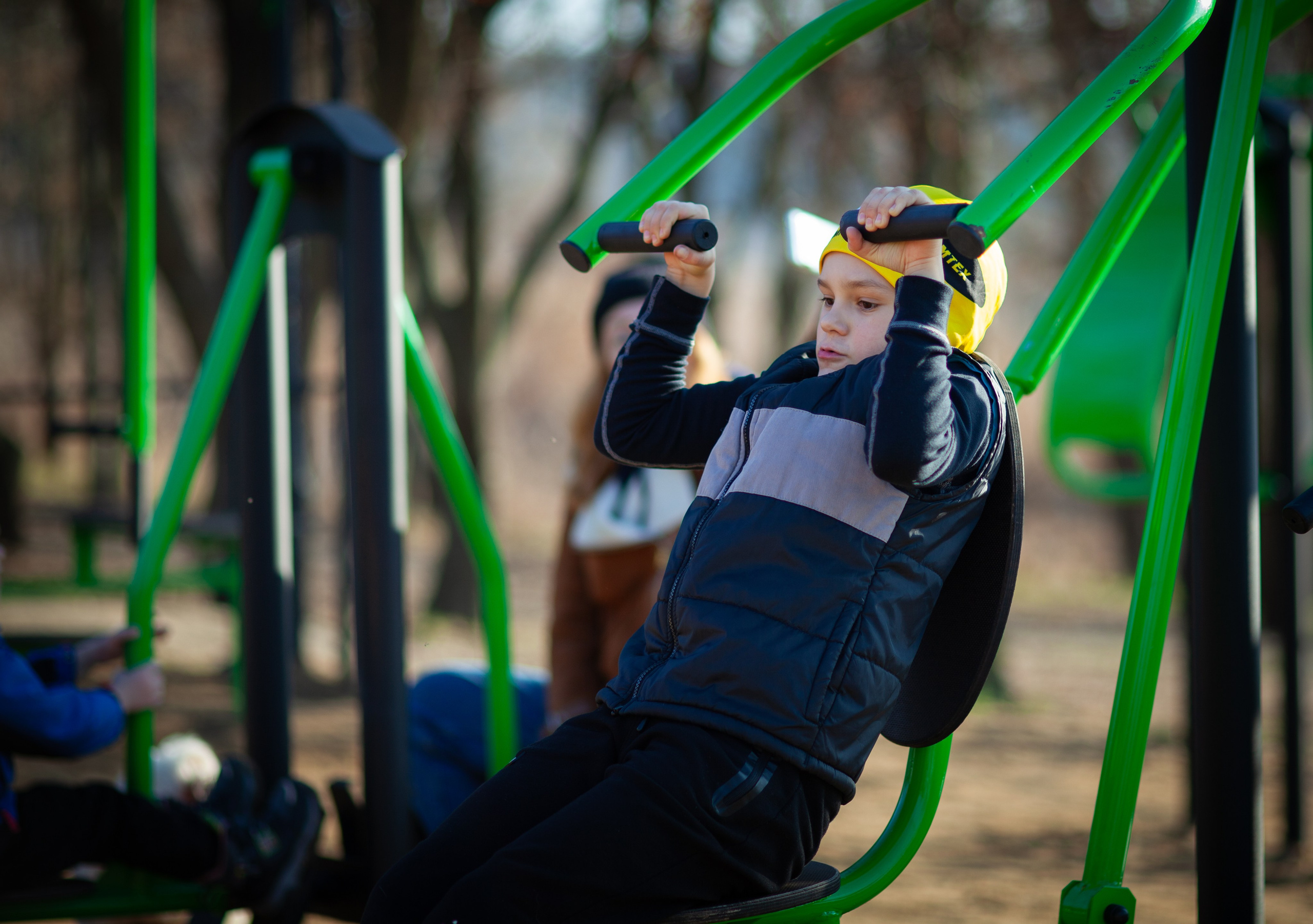 Мішка на тренируванні