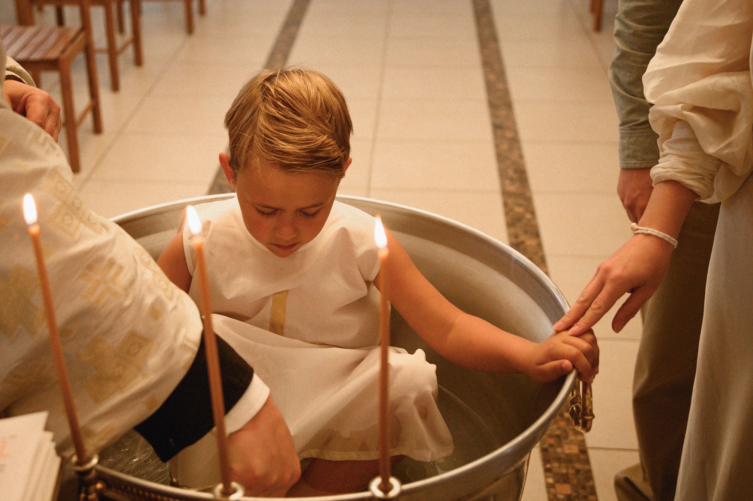Baptism Mihail. Family, children, portrait, and event photography in Thessaloniki