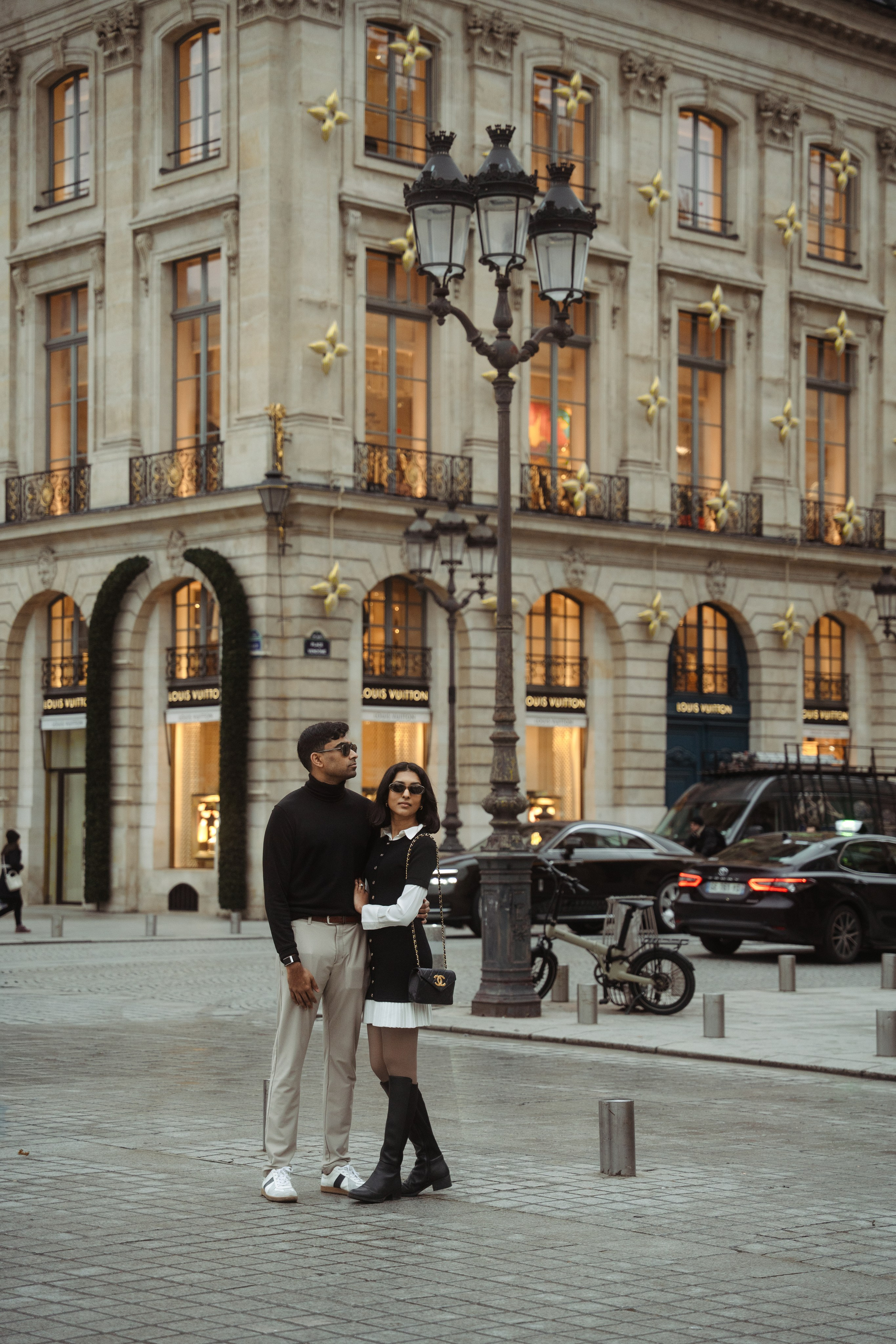 Abi & Sai — Christmas in Paris. Фотограф в Париже Полина Осипова
