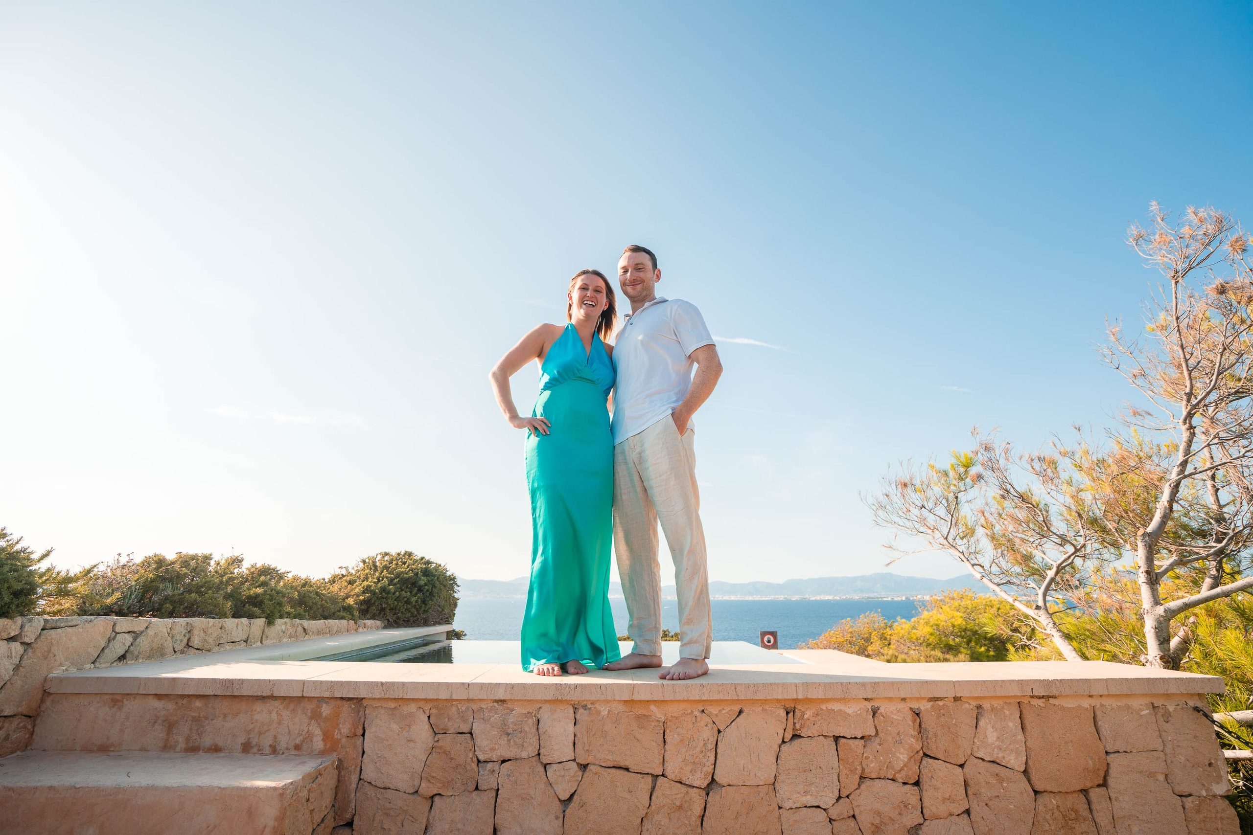A Wedding Proposal in Mallorca in Cap Rocat. Mallorca Wedding, Corporate & Social Photographer
