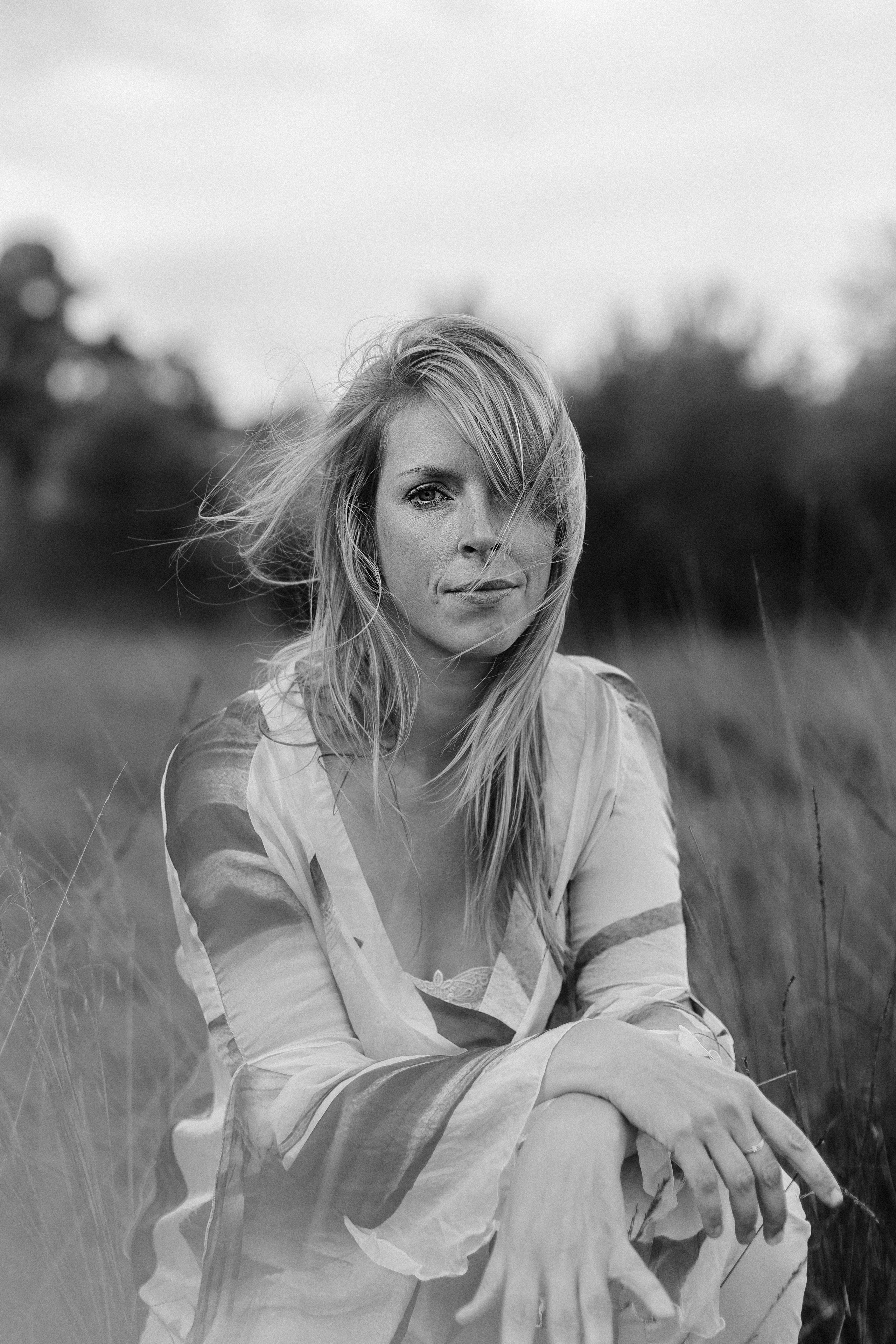 Paula. Walk in Strabrechtse Heide. True self