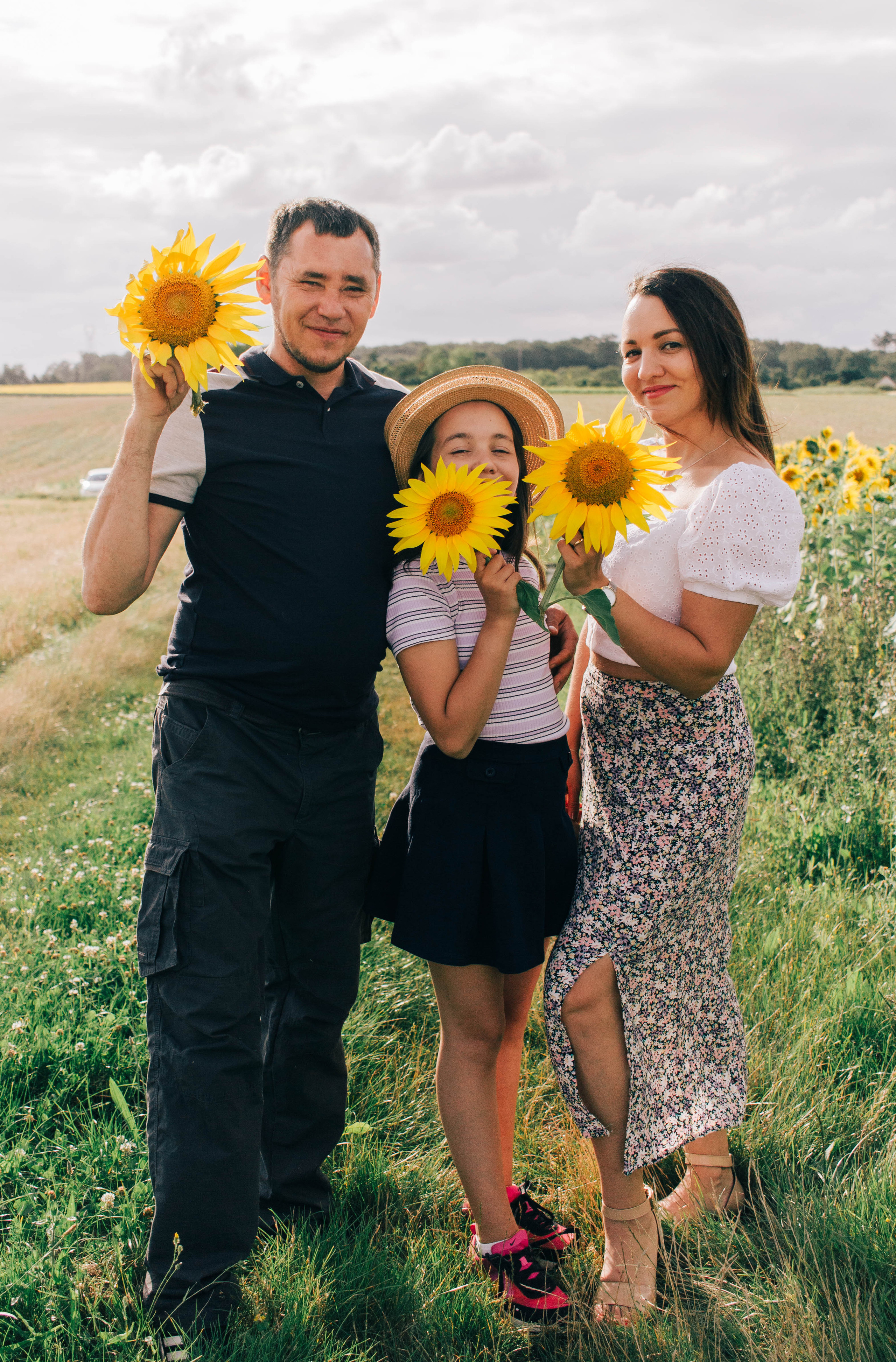 Photo de famille avec tounesols pas loin de Gruissan