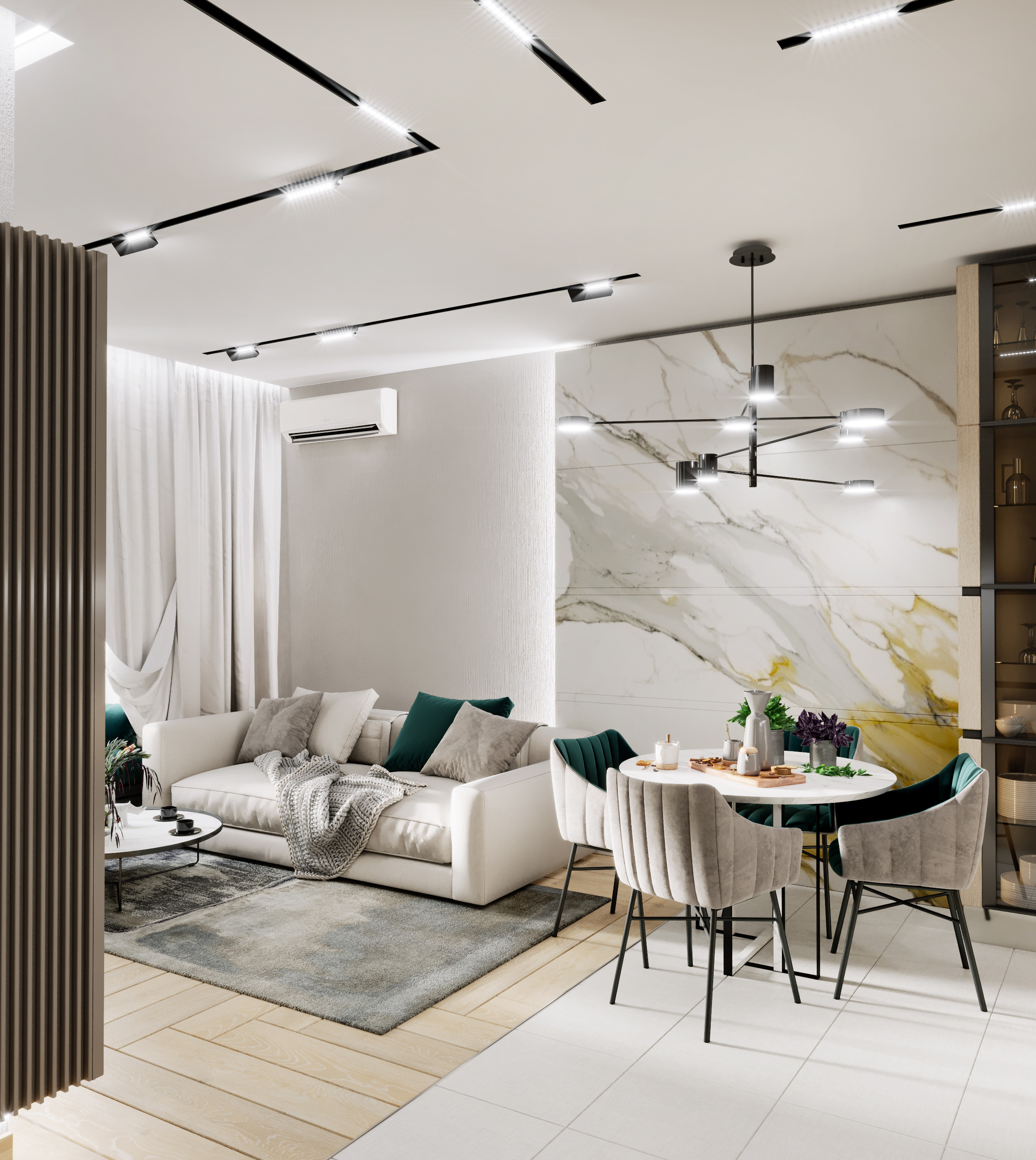 Частная квартира 70 м², г. Москва. Архитектор, дизайнер интерьера, декоратор