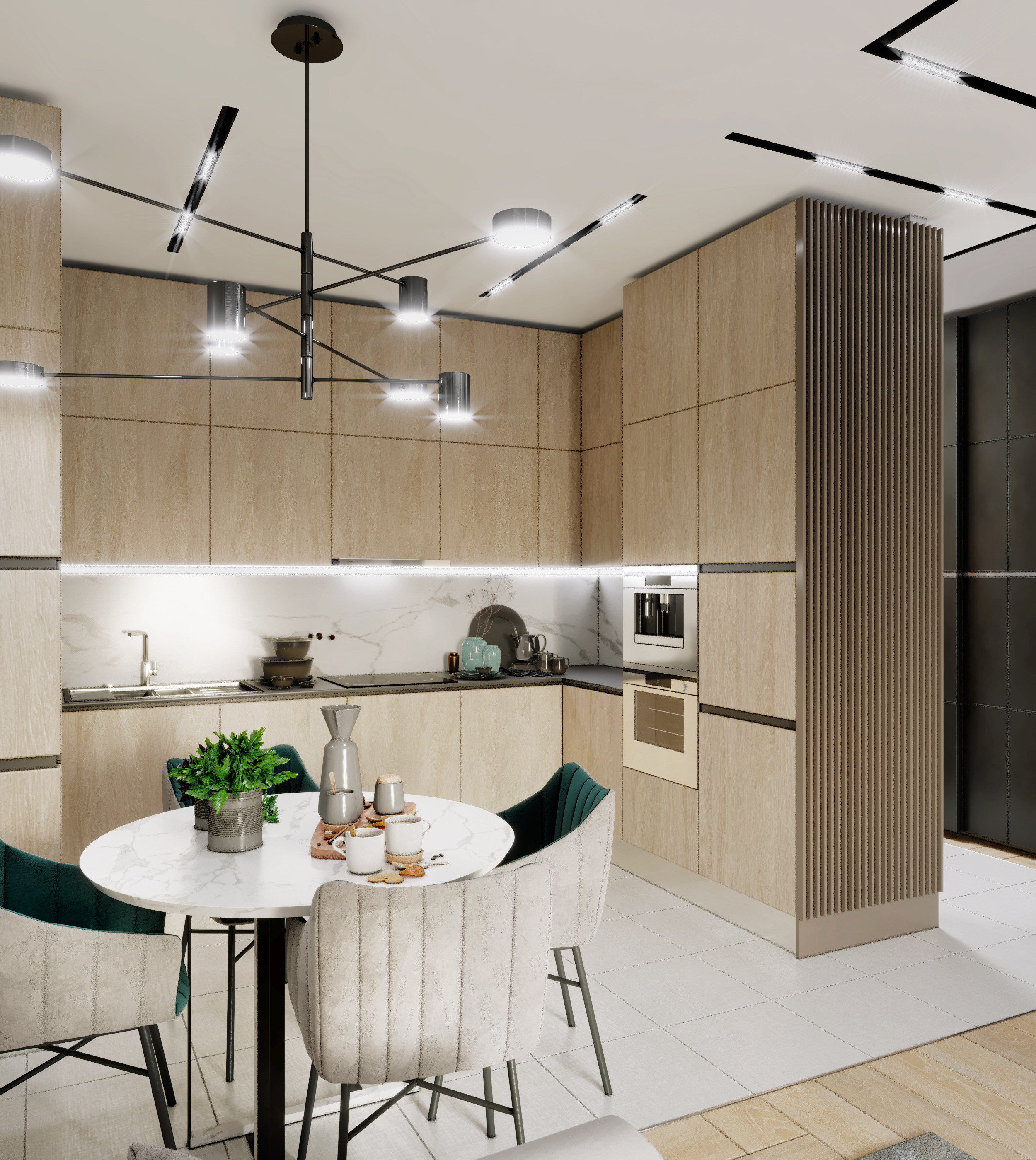 Частная квартира 70 м², г. Москва. Архитектор, дизайнер интерьера, декоратор