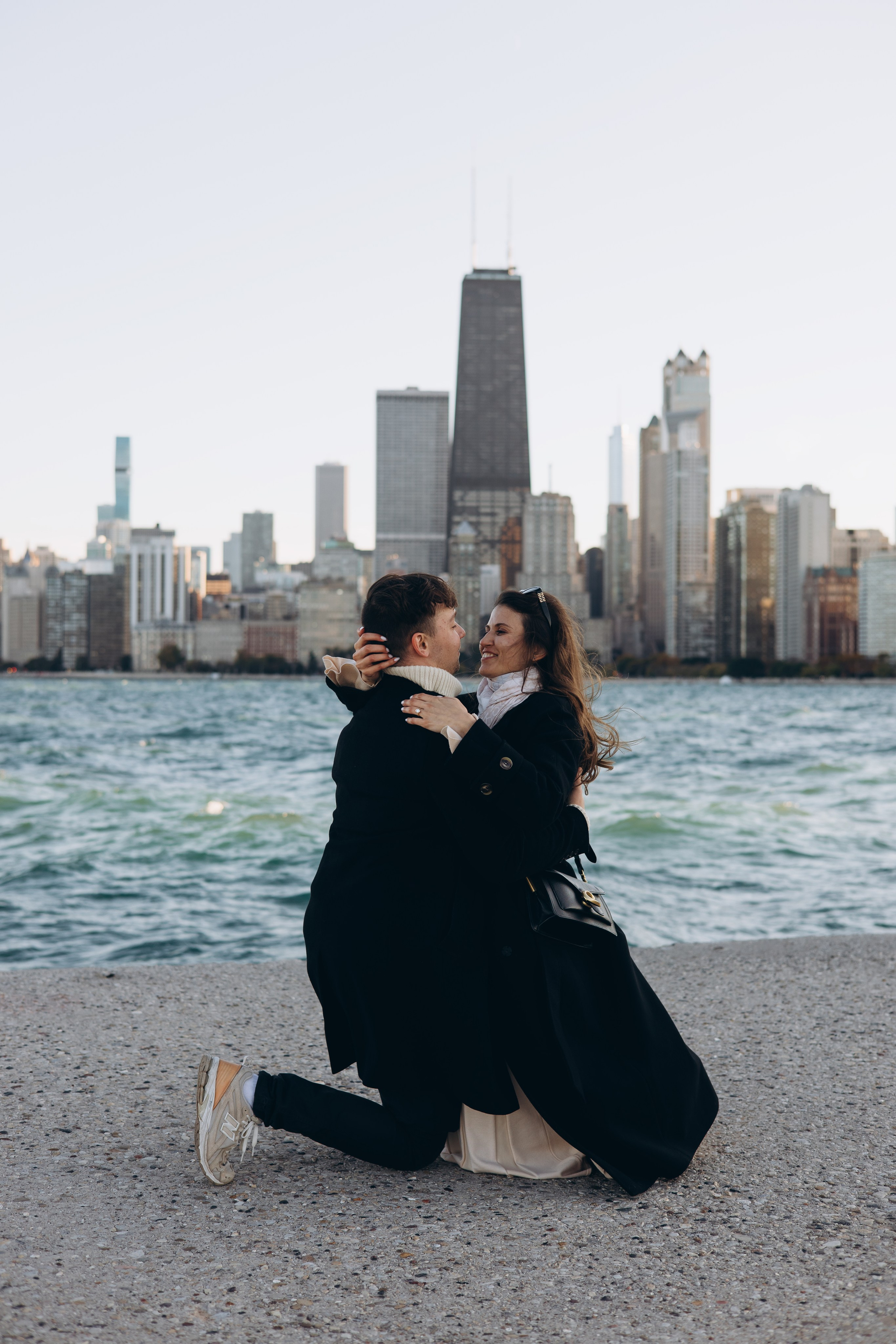 North Lake Shore Proposal — Chicago Photographer — Margarita Chudinova