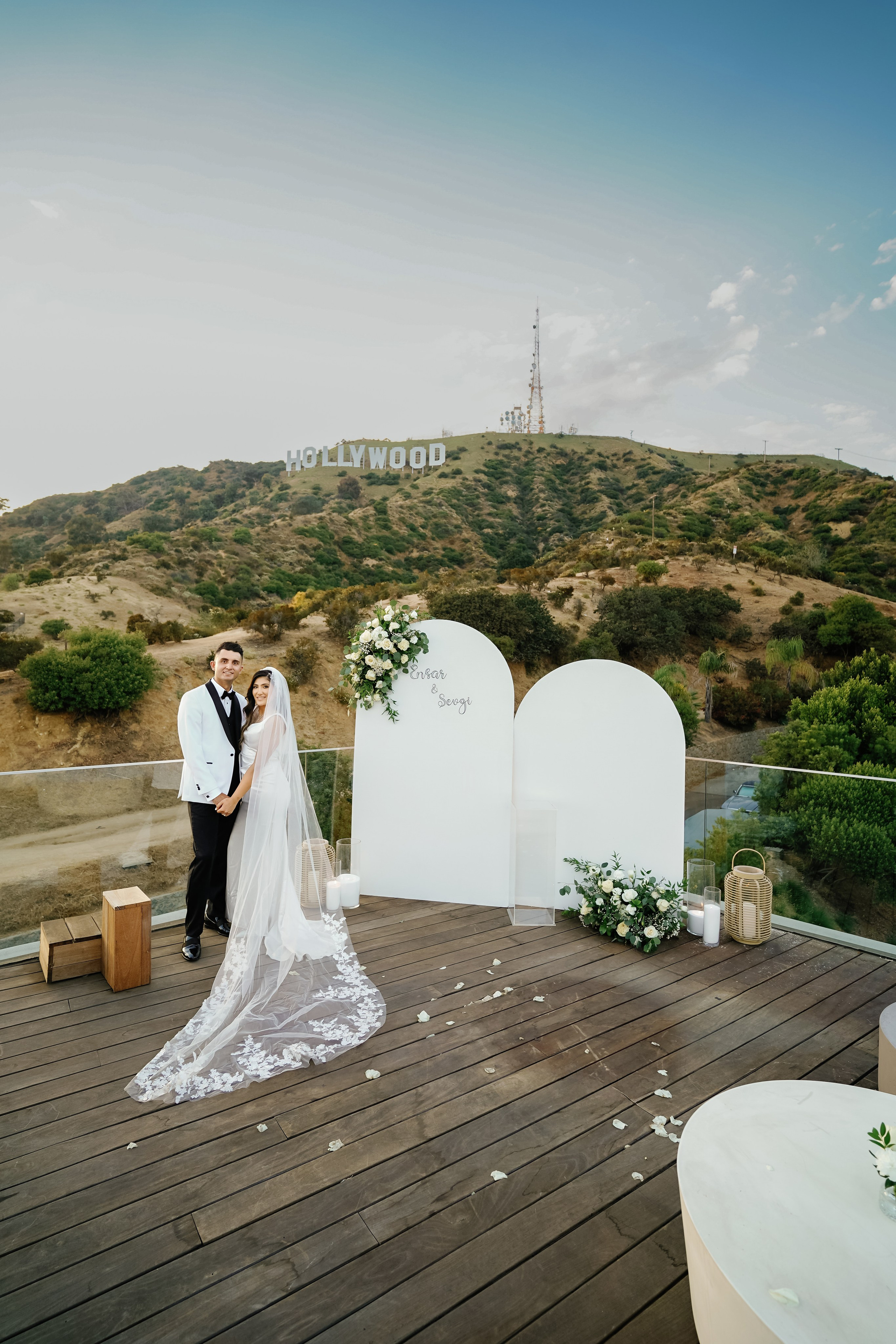 Wedding at the Hollywood Sign Venue, Los Angeles, California. Wedding Photography & Videography Team in California, Los Angeles, San Francisco, San Diego and Travel
