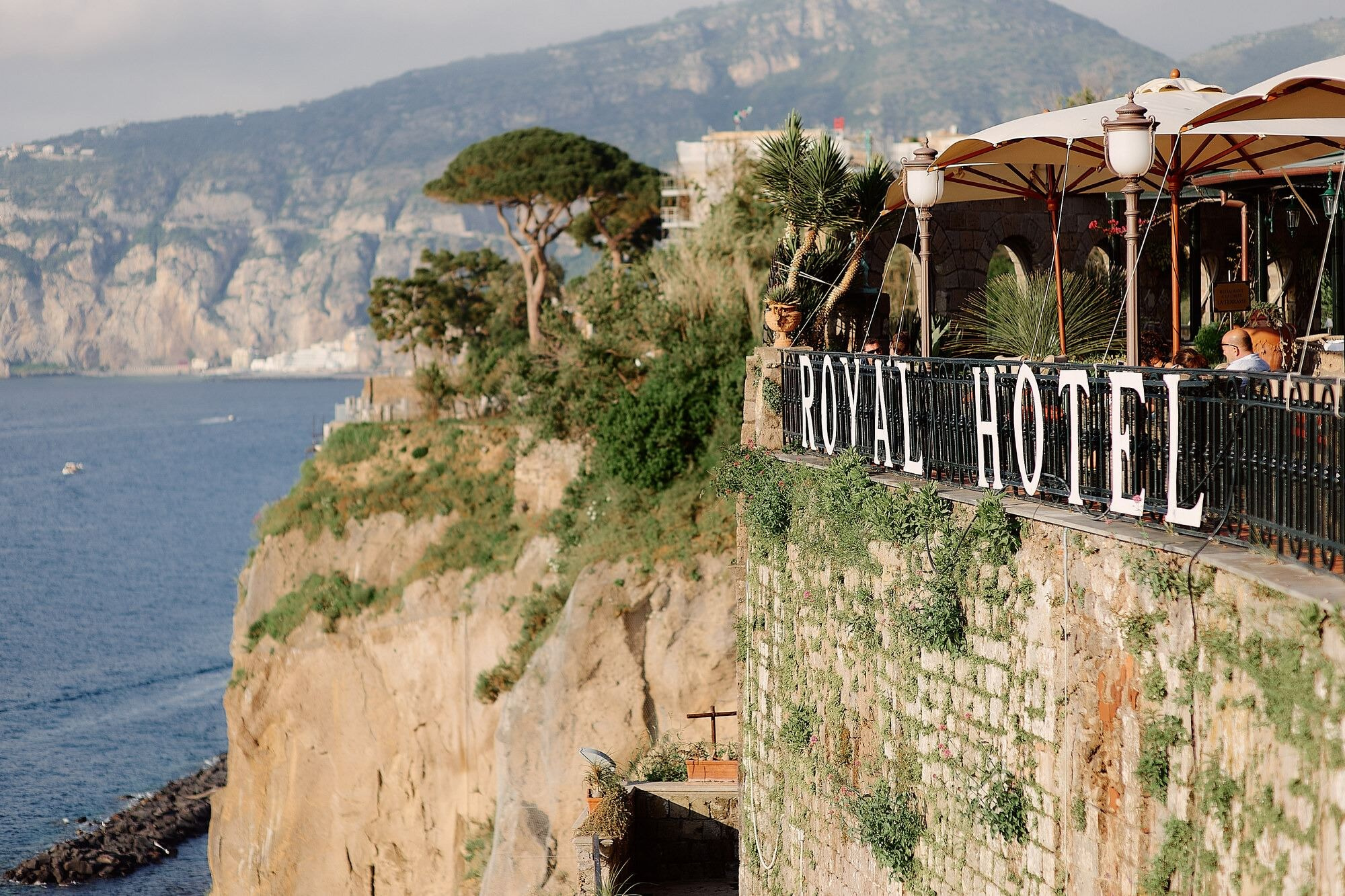 Grand Hotel Royal panoramic view Sorrento Italy