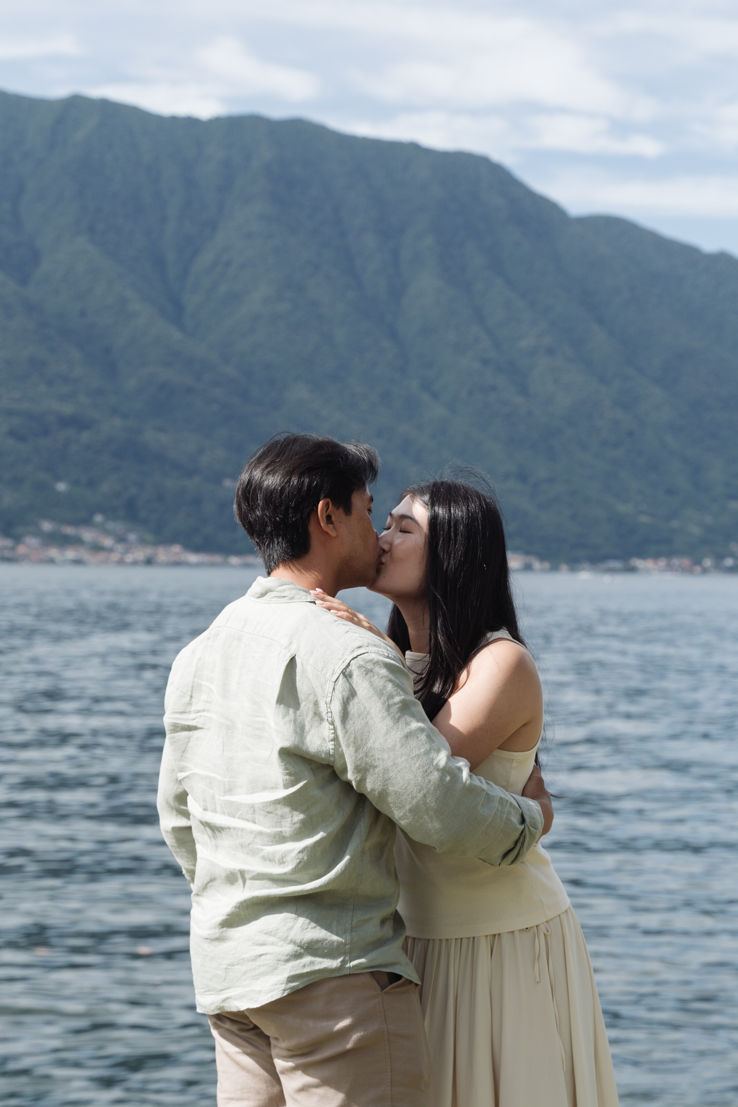 Tremezzo Sunrise Proposal. Lake Como Proposal Photographer | Surprise Proposals & Engagements