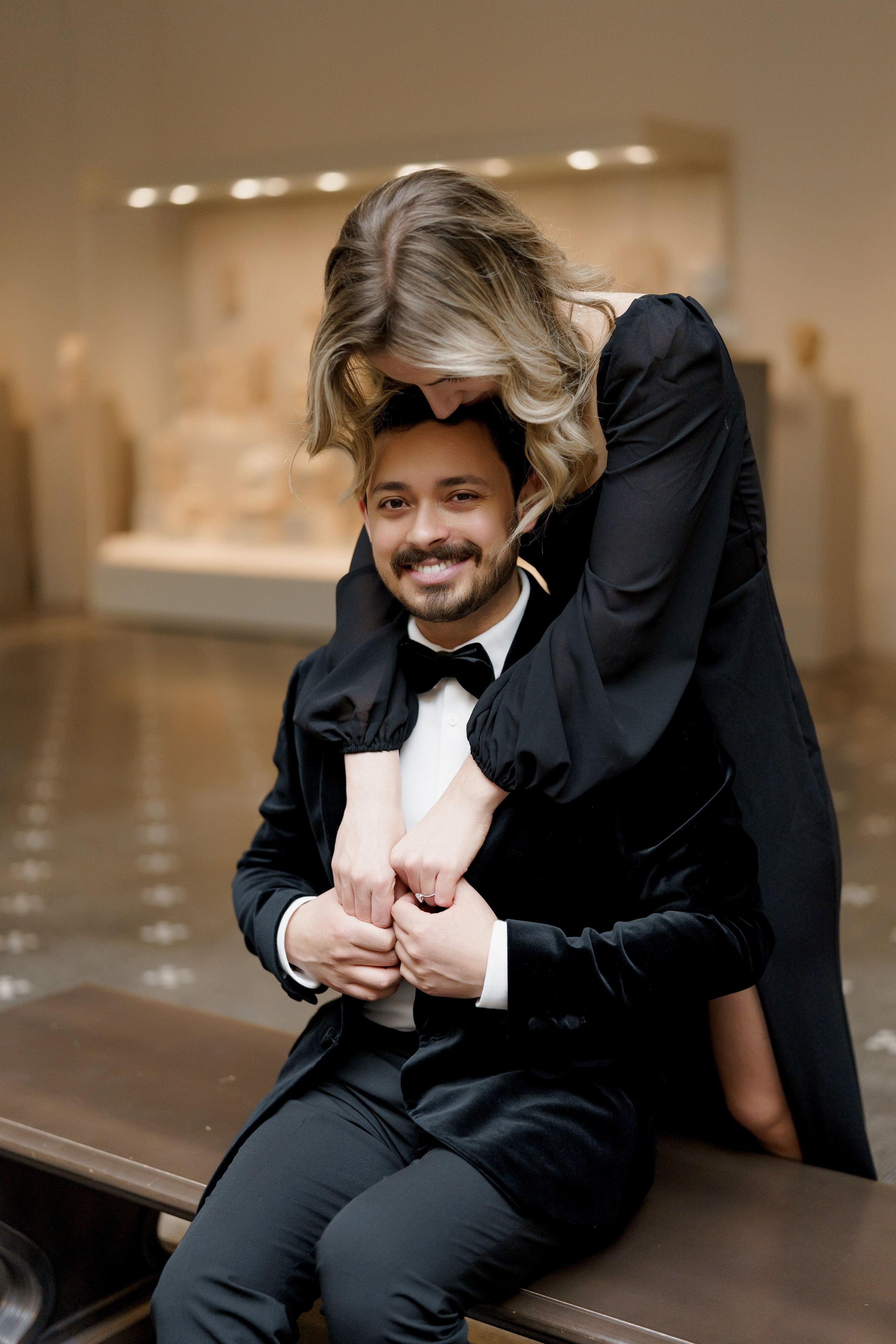 Caroline and Brendan’s Museum MET and Library Engagement Shoot. Wedding photographer and videographer New York | New Jersey