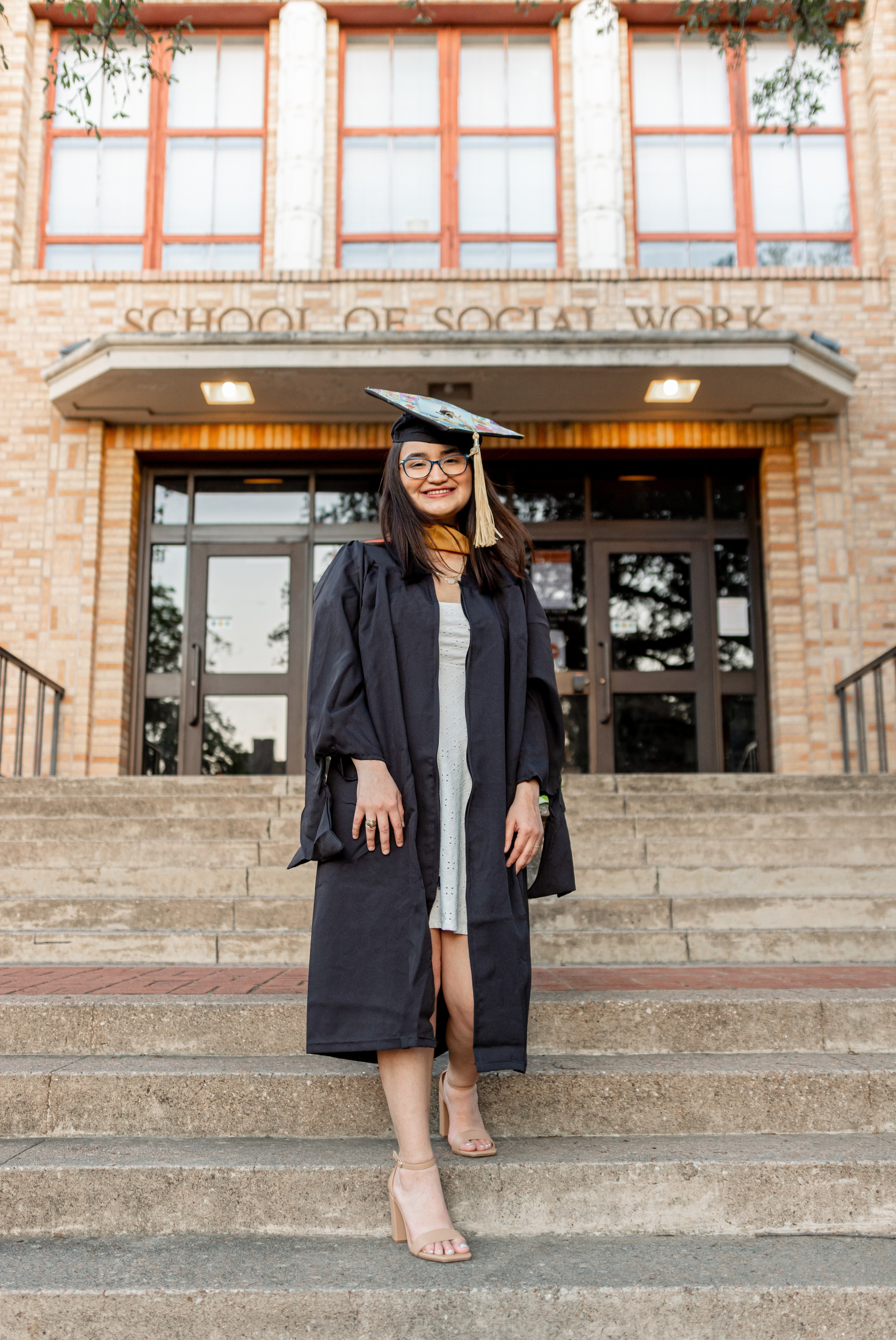 Yulissa's graduation photoshoot at the University of Texas