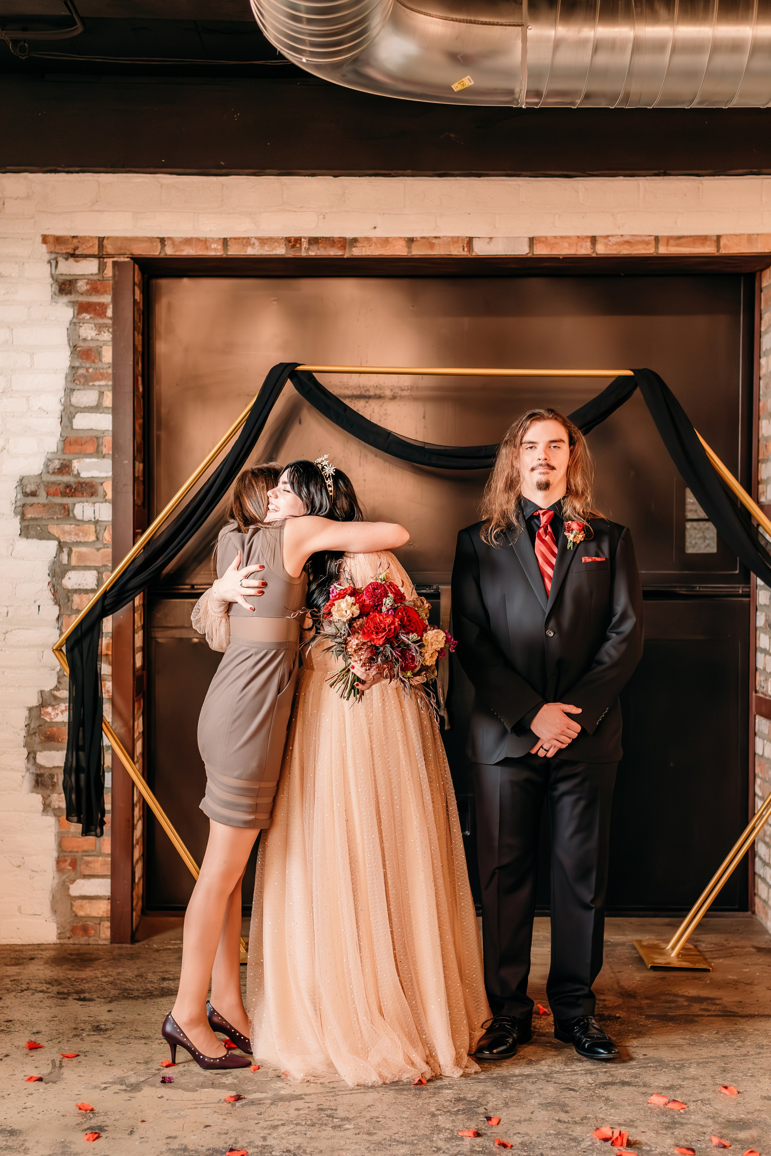 Bold & Dramatic Wedding at The Paper Mill on The Landing | Fort Wayne Wedding Photographer. Alexandria Danielle Photography | Fort Wayne & Indianapolis Wedding Photographer
