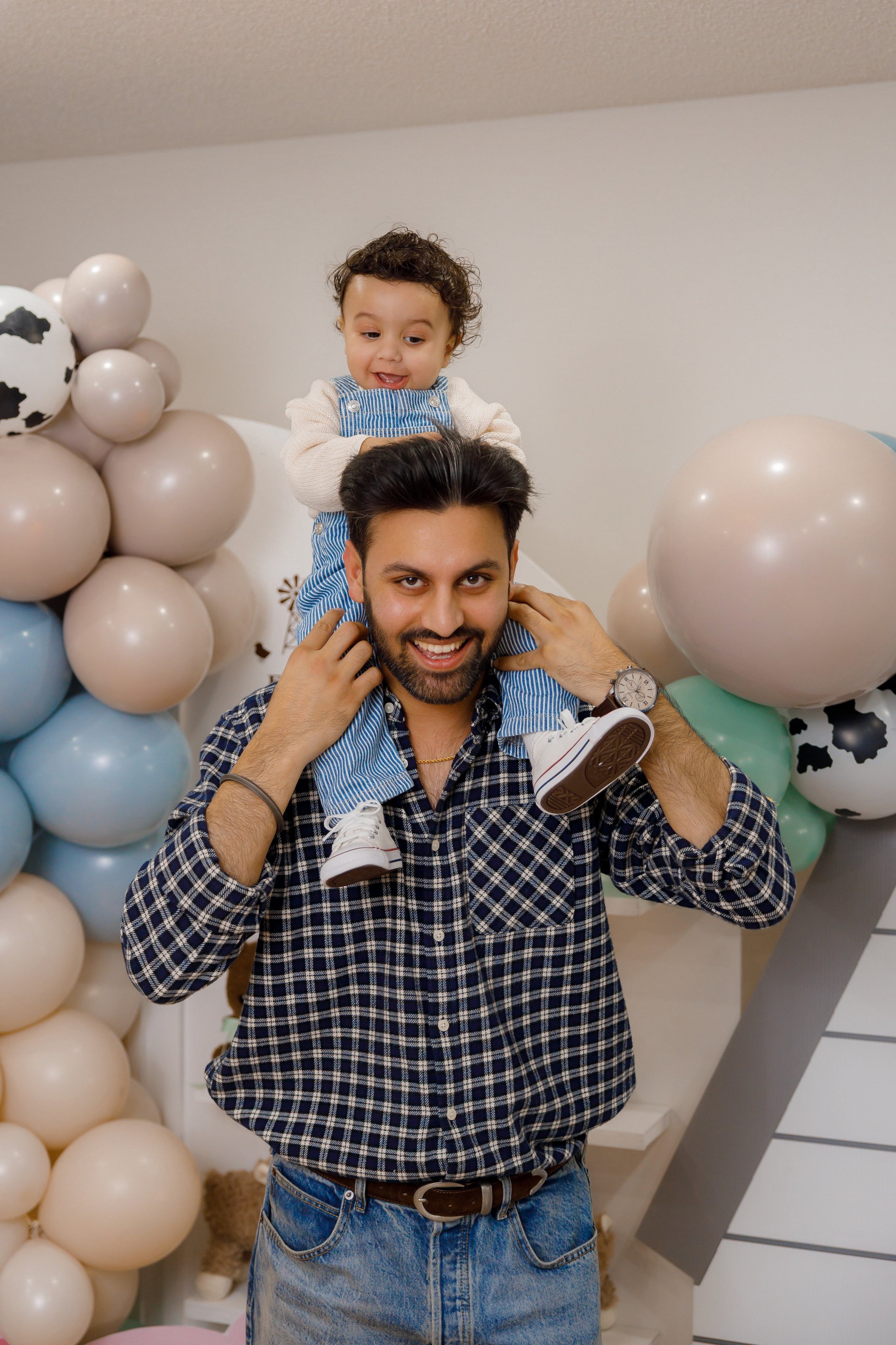 Fateh’s 1st birthday. Home