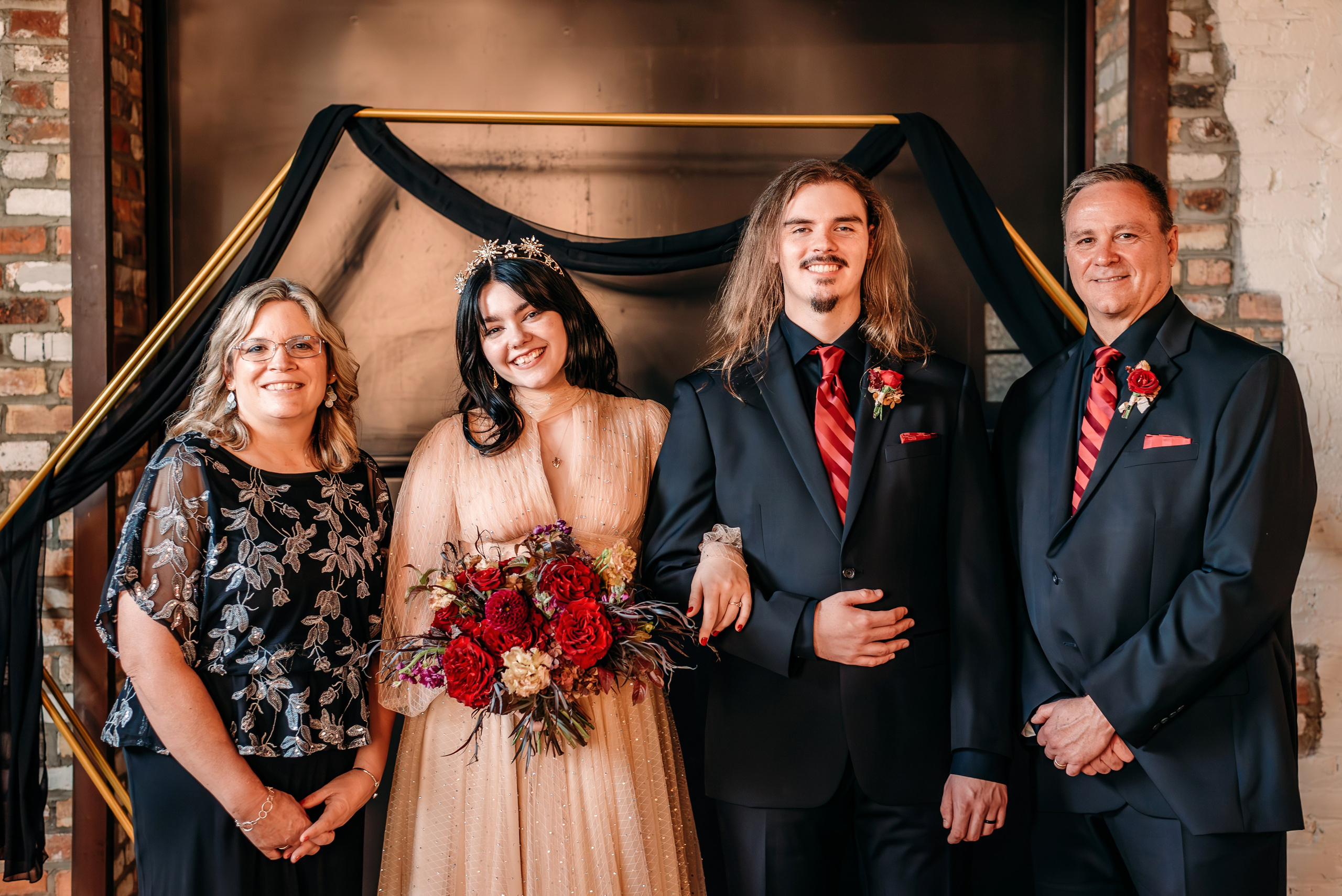 Bold & Dramatic Wedding at The Paper Mill on The Landing | Fort Wayne Wedding Photographer. Alexandria Danielle Photography | Fort Wayne & Indianapolis Wedding Photographer