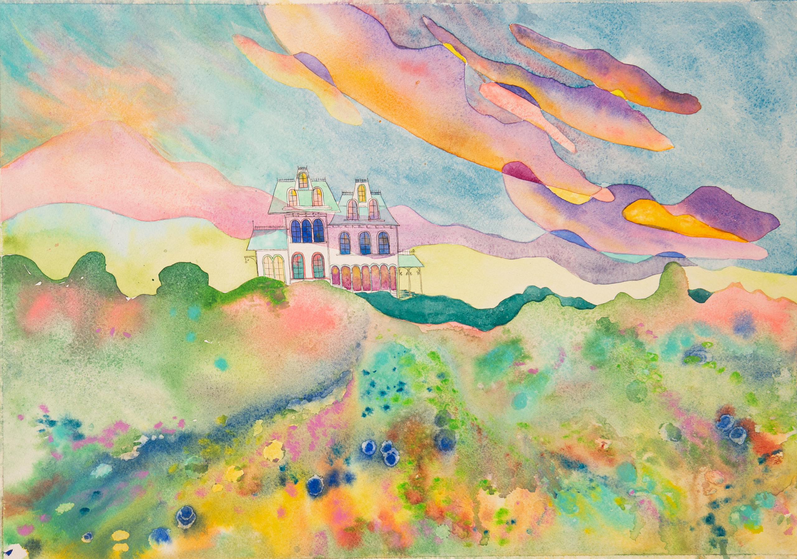 Colors of tenderness  2022  Watercolor paper  Dubai UAE  Kathrin Kovshova artbykovshova