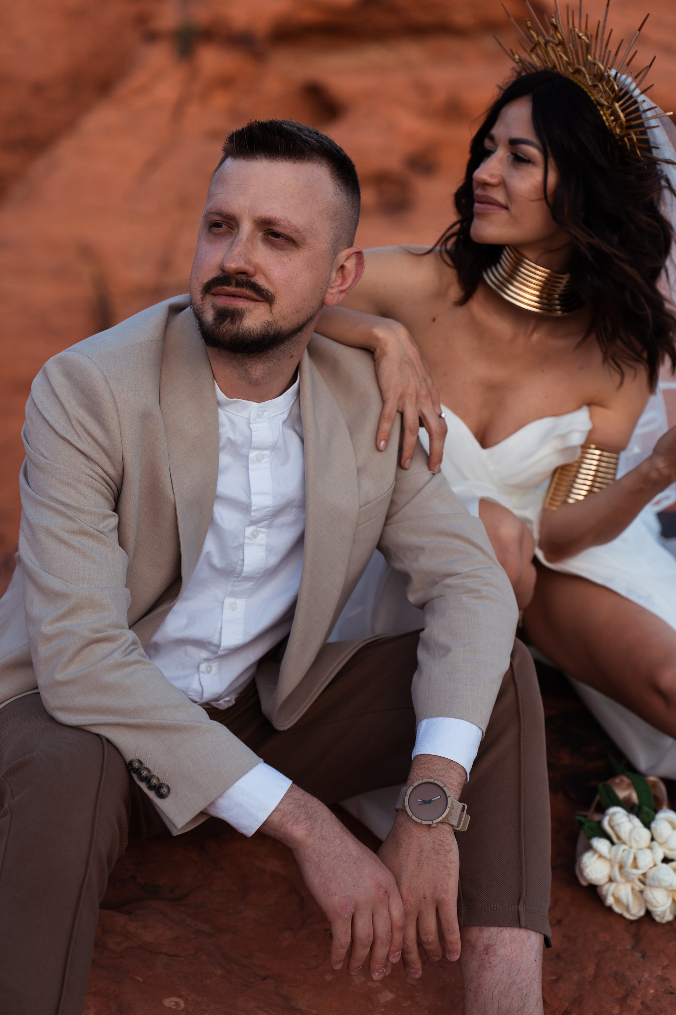 M&S. Wedding & elopement photographer Viktoriya Kravtsov. Las Vegas