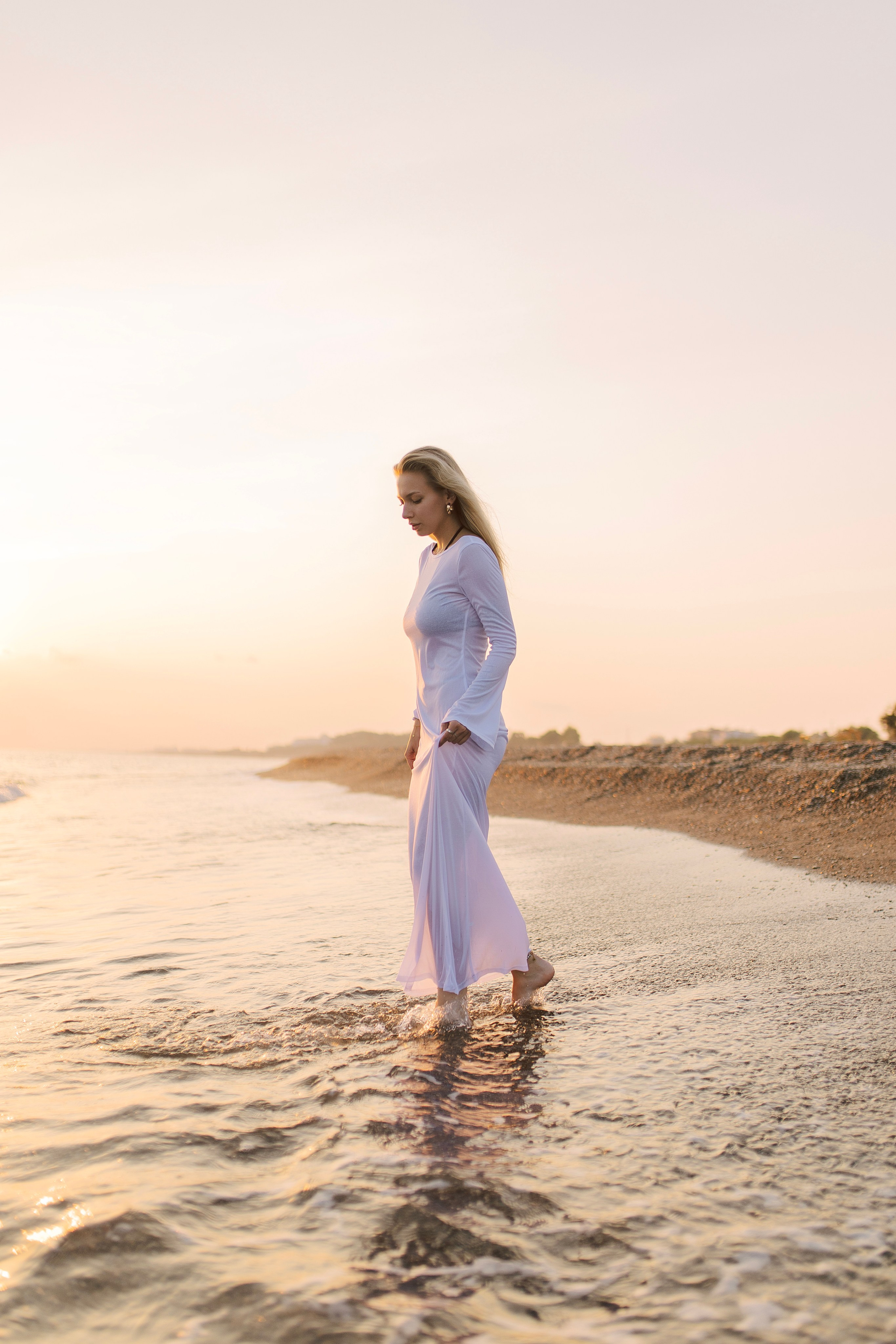 Sunset. Individual photo session on the beach in Side…. Professional Photographer in Alanya, Side, Belek | Alsu Develi  Wedding, Family and portrait photo sessions