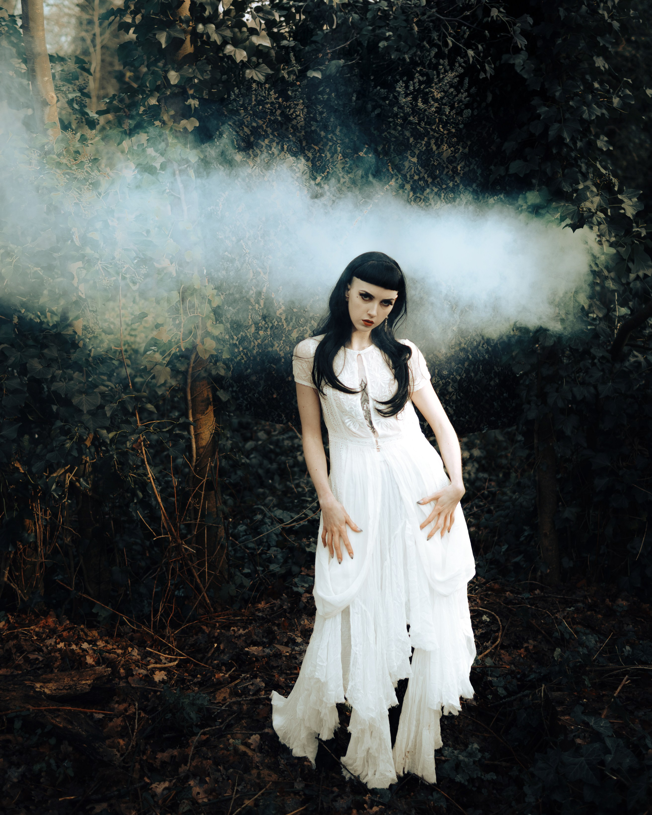 Gothic cemetery photoshoot. Moth & Moss Photography