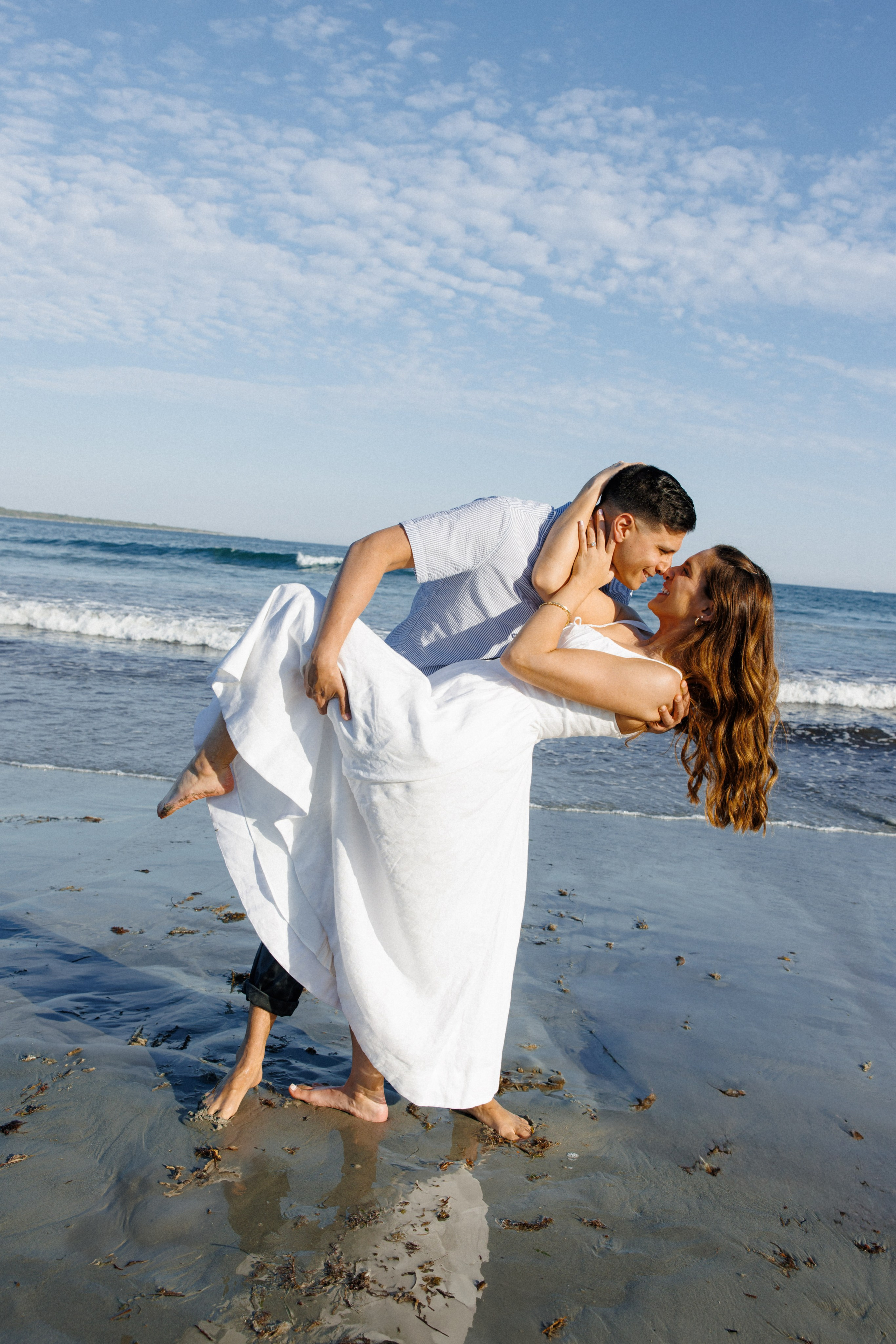 Bella & Nick — Sunset Engagement. Rhode Island Wedding Photographer Tati Simpson