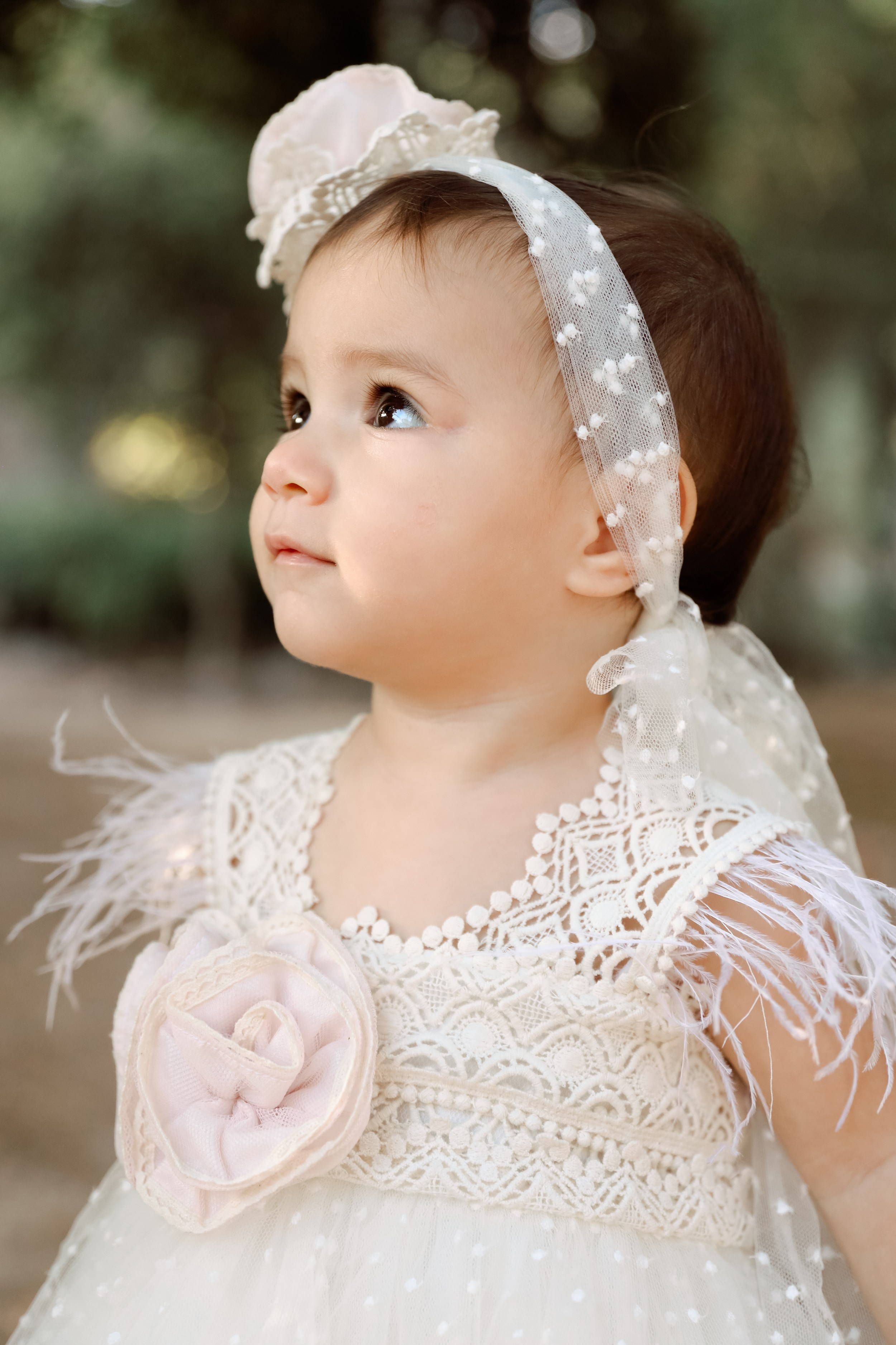 The baby girl's portrait. Greece, Rhodes island