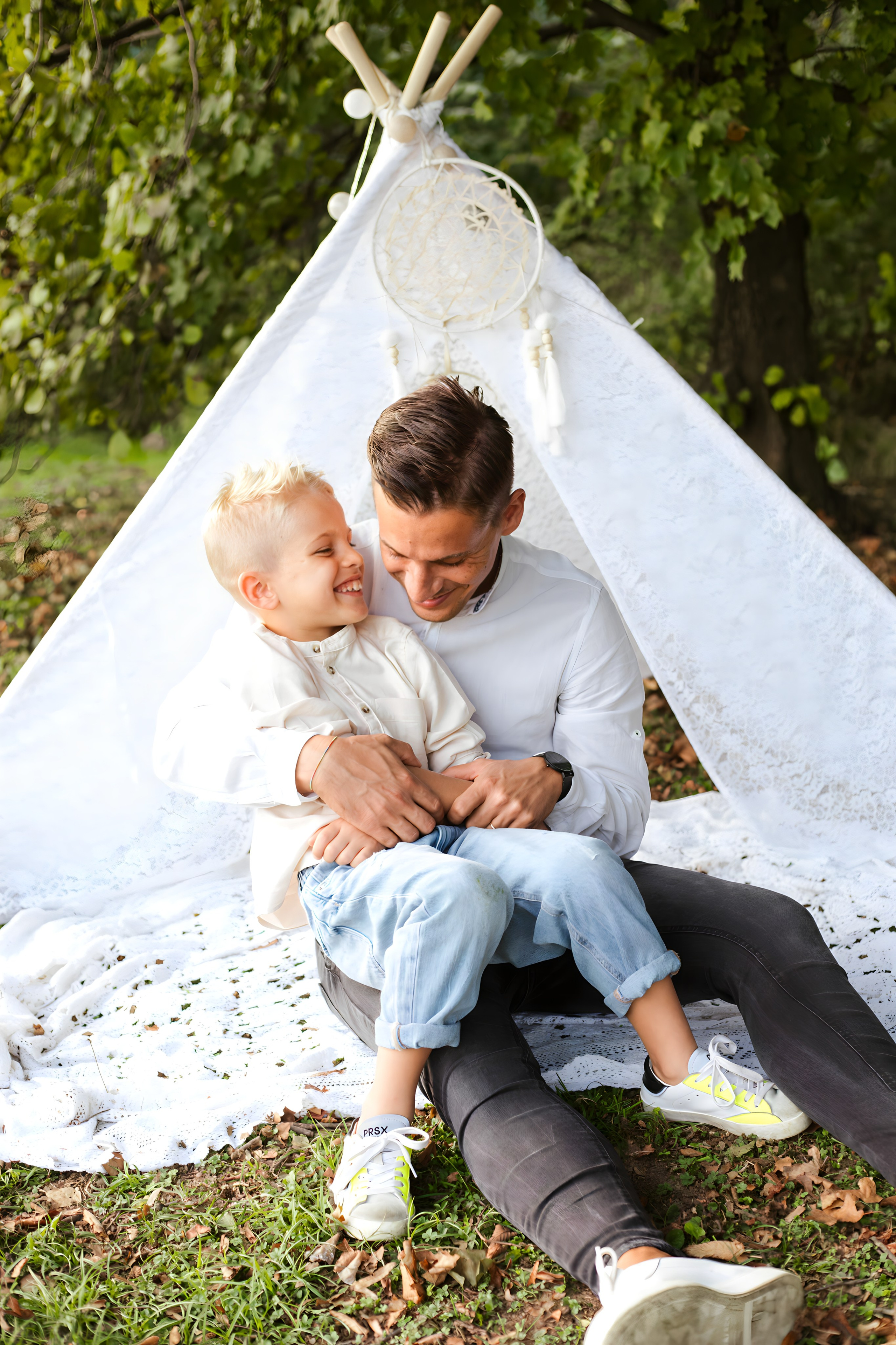 Maggie e la sua bellissima famiglia. Luci e Capricci Photography