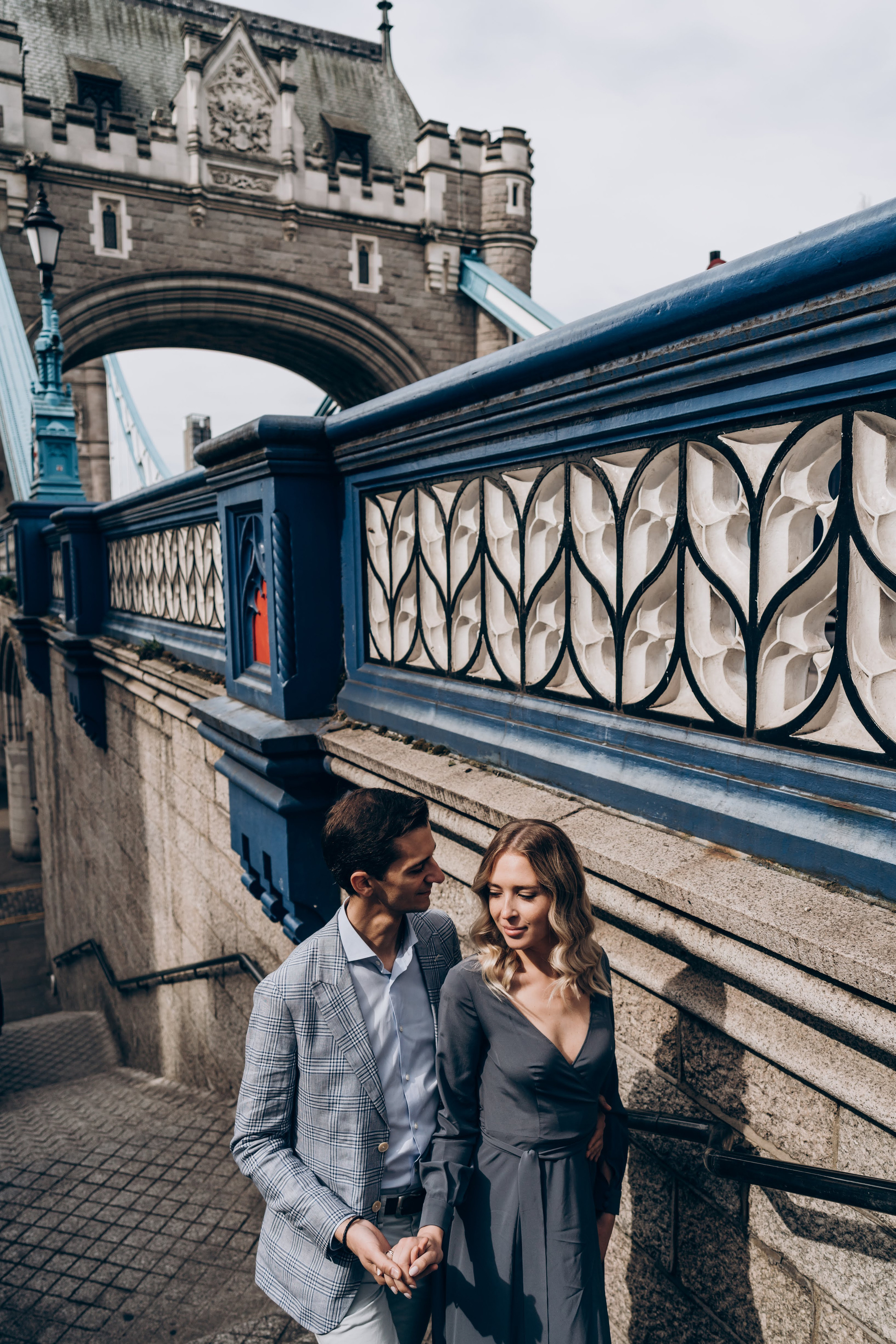 Engagement session by Tower Bridge. London portrait and family photographer