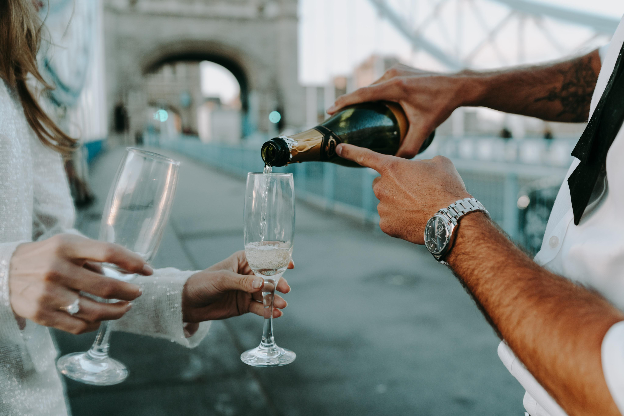 Pre wedding session by Tower Bridge. London portrait and family photographer