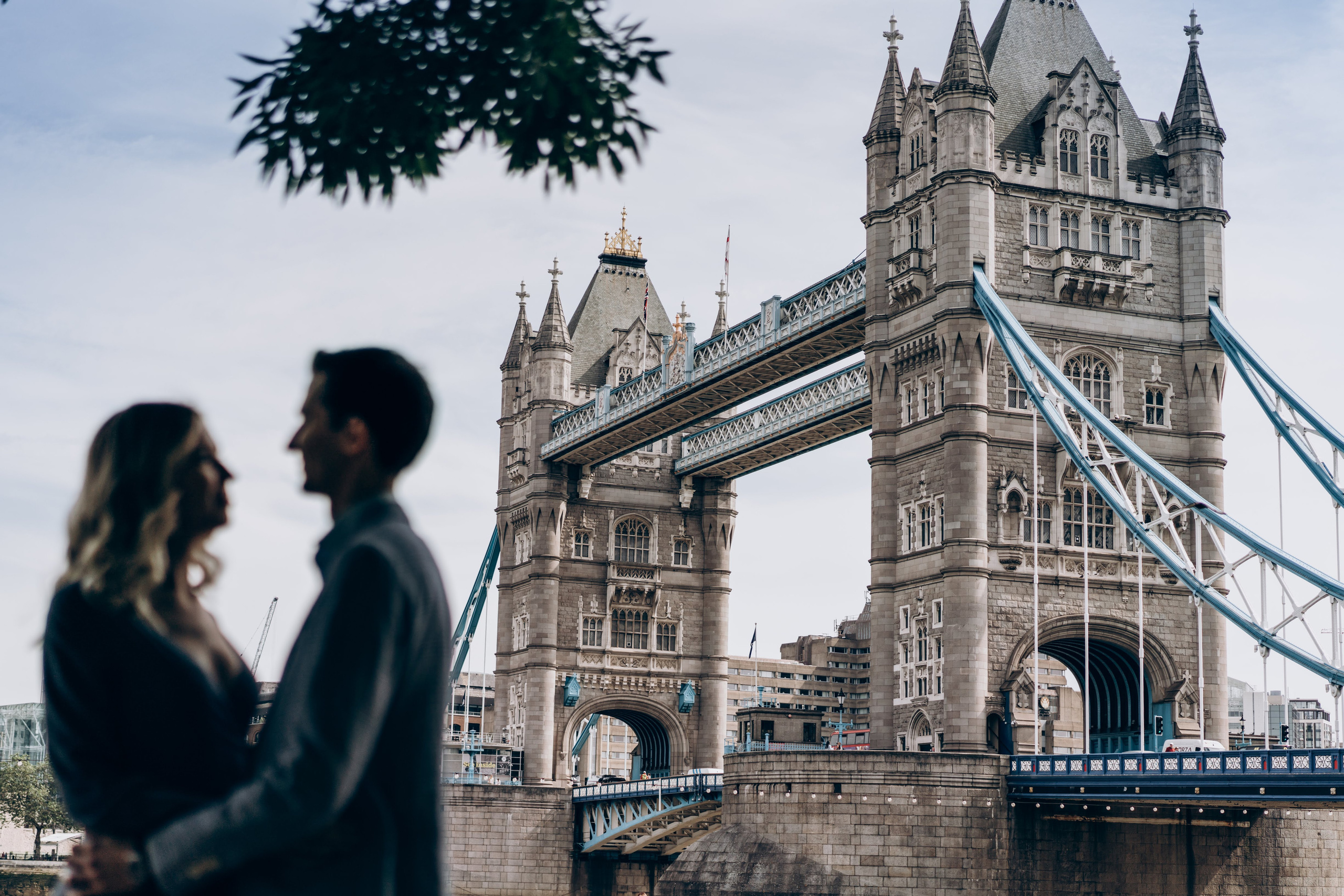 Engagement session by Tower Bridge. London portrait and family photographer