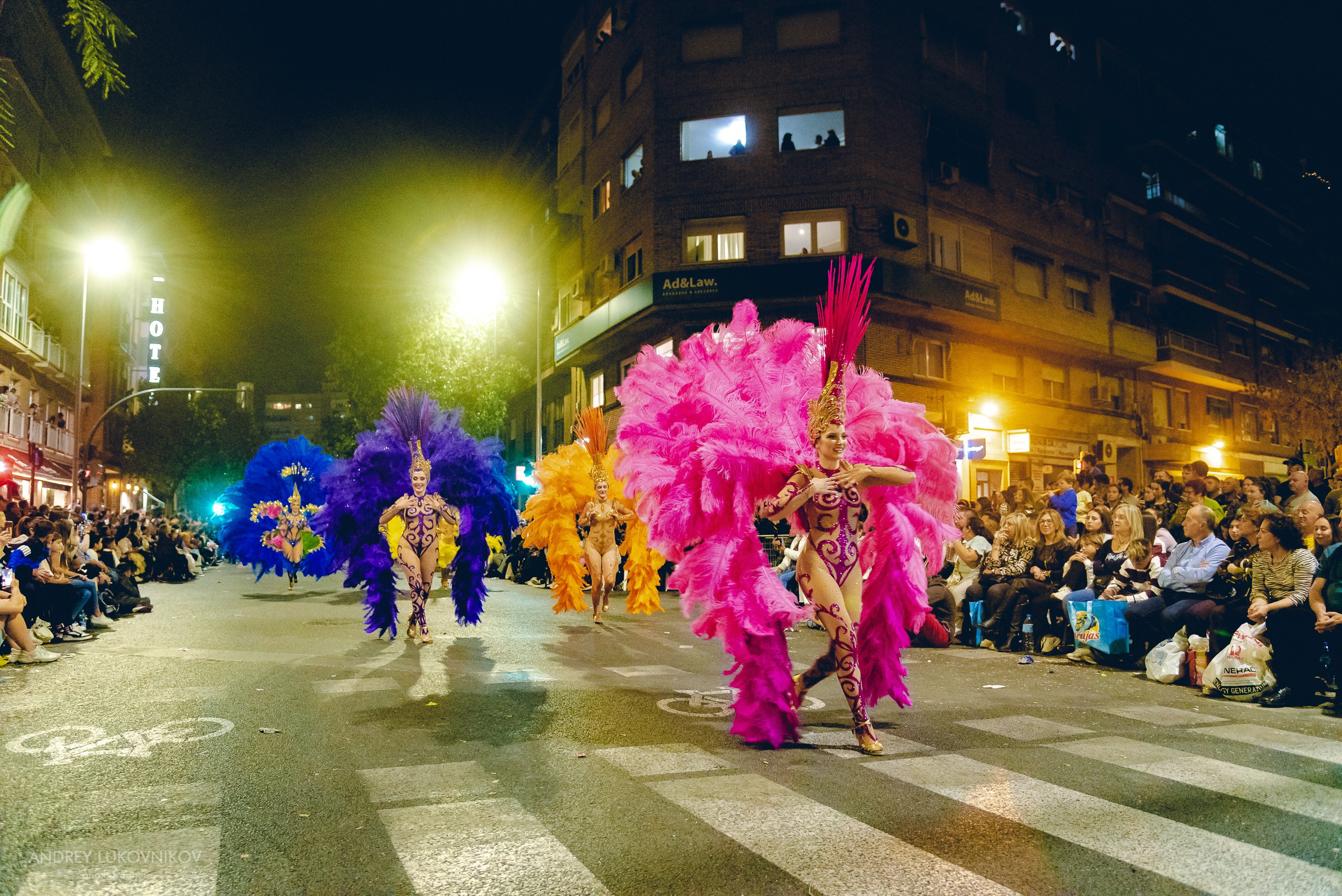 Photo report from the night carnival in Murcia | Reportage photographer Andrey Lukovnikov